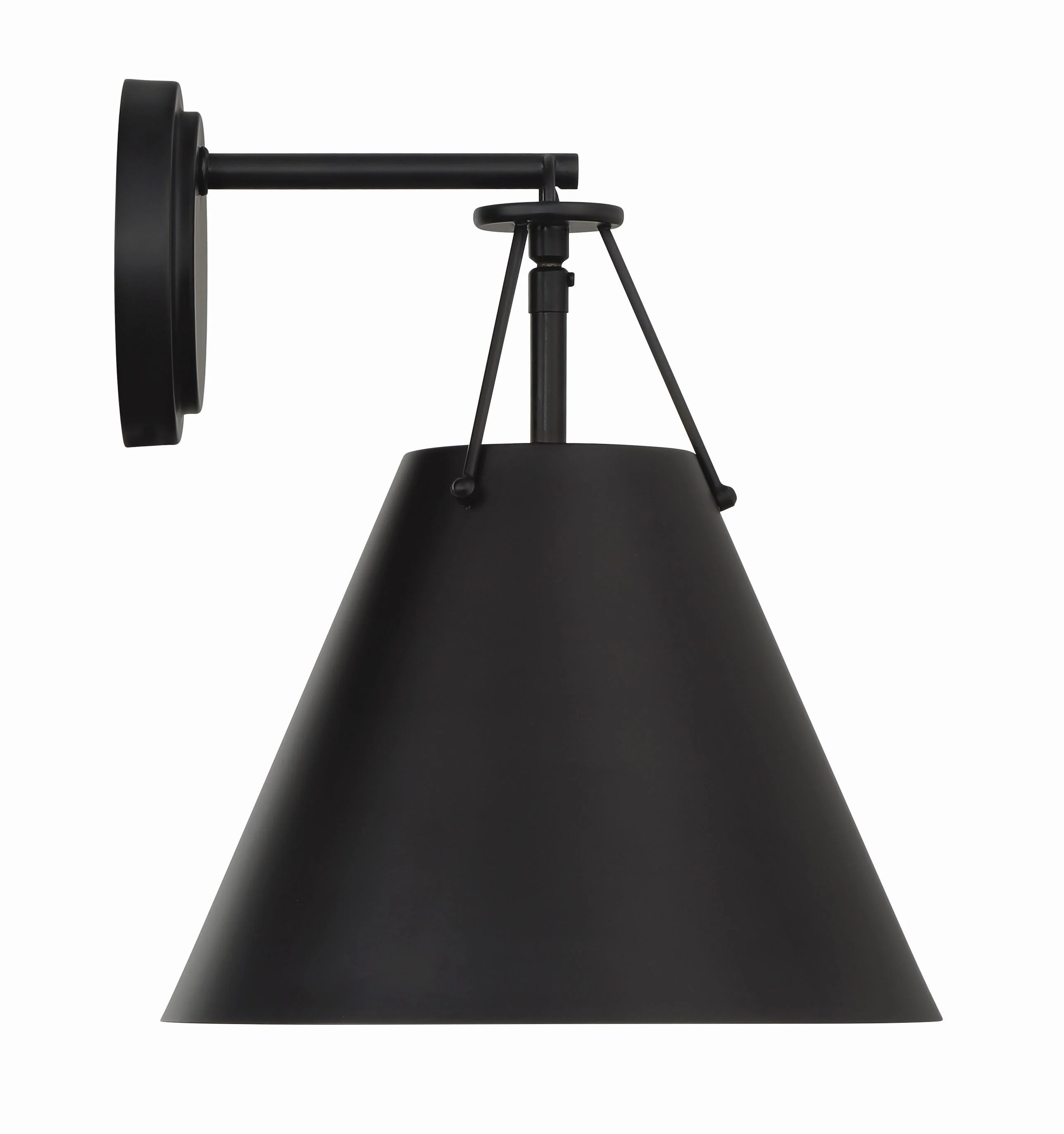Crystorama Xavier 10'' Matte Black Sconce - Image 2