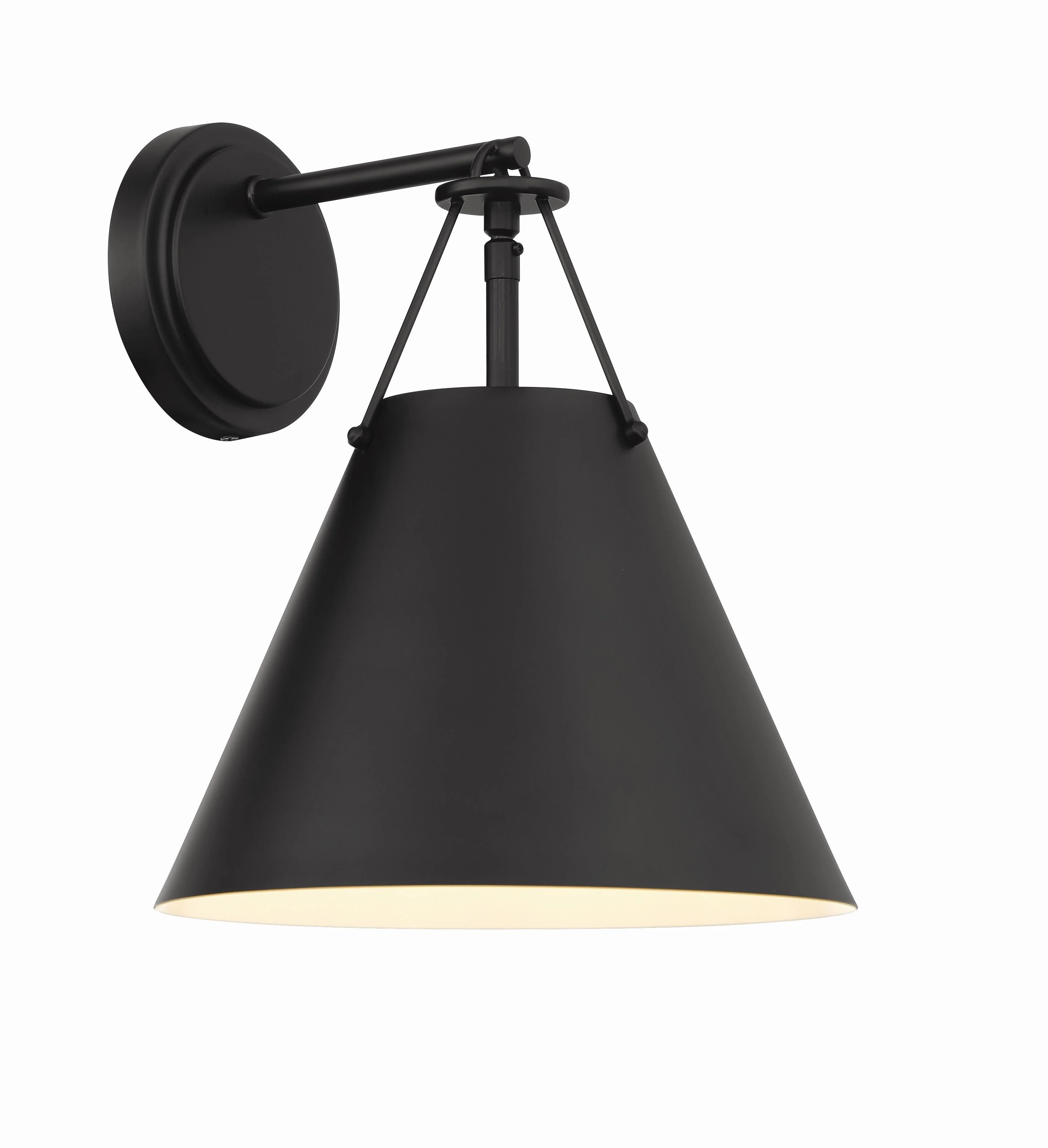 Crystorama Xavier 10'' Matte Black Sconce - Image 3
