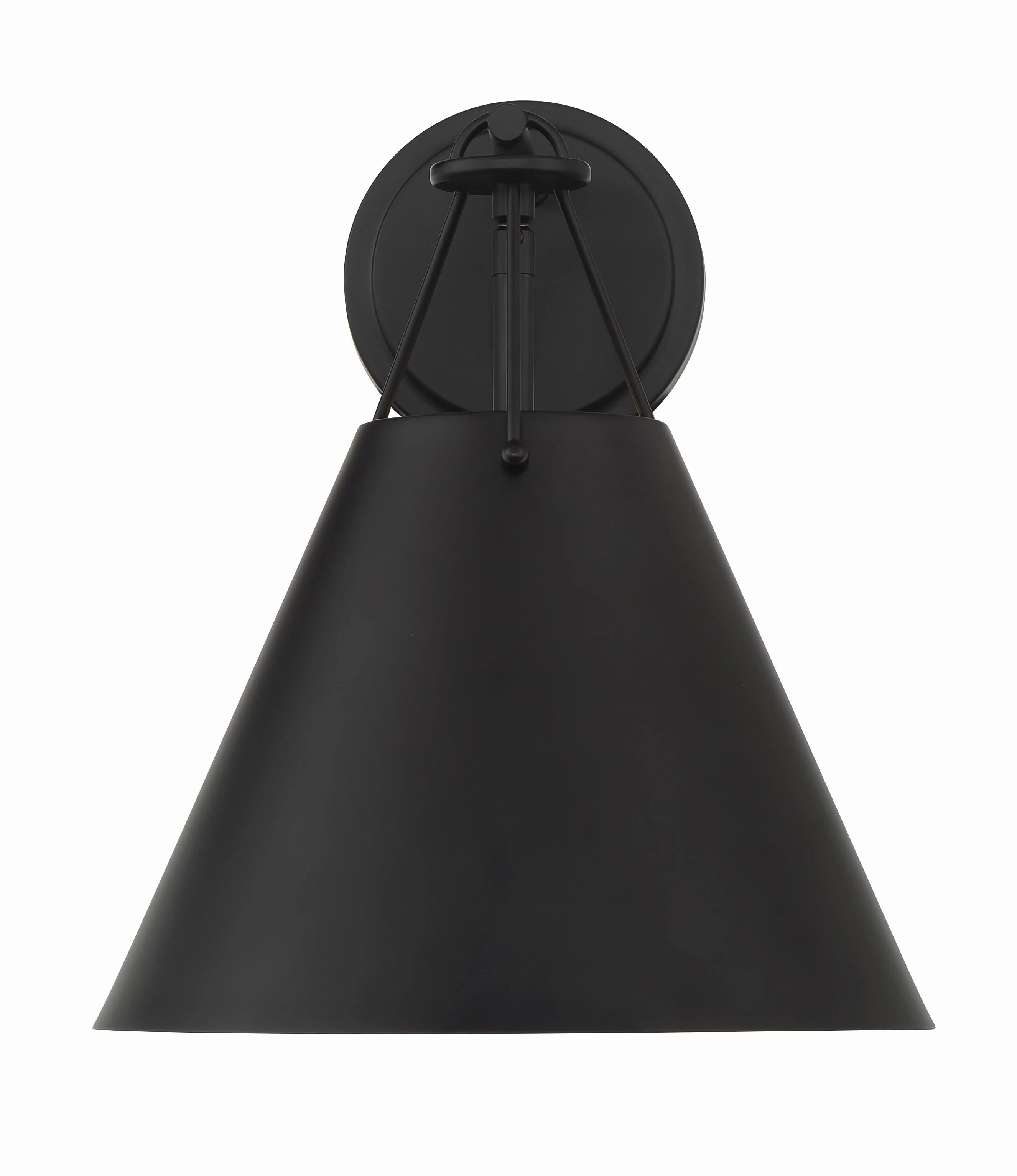Crystorama Xavier 10'' Matte Black Sconce - Image 5