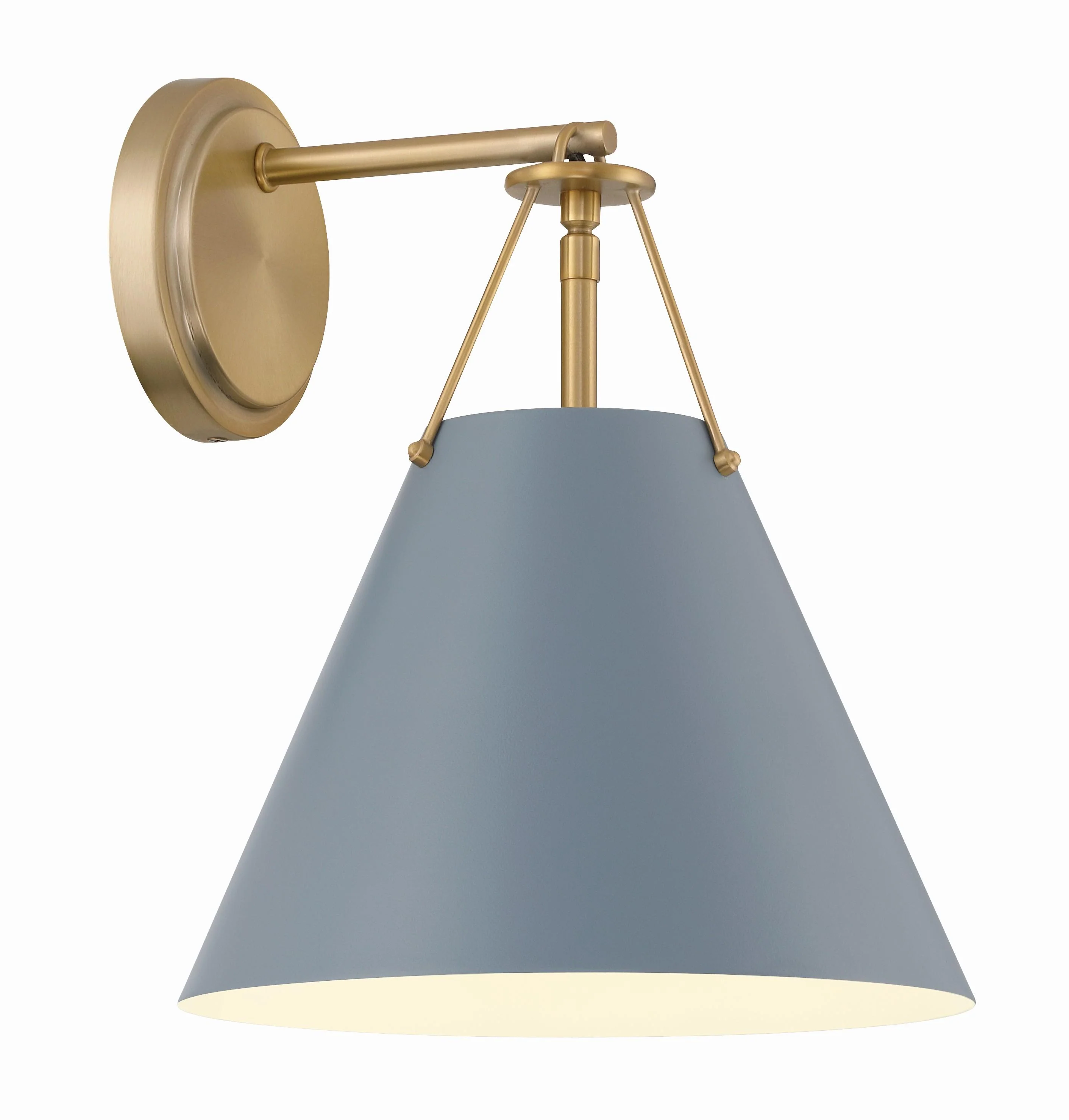Crystorama Xavier 10'' Vibrant Gold + Blue Sconce - Image 3