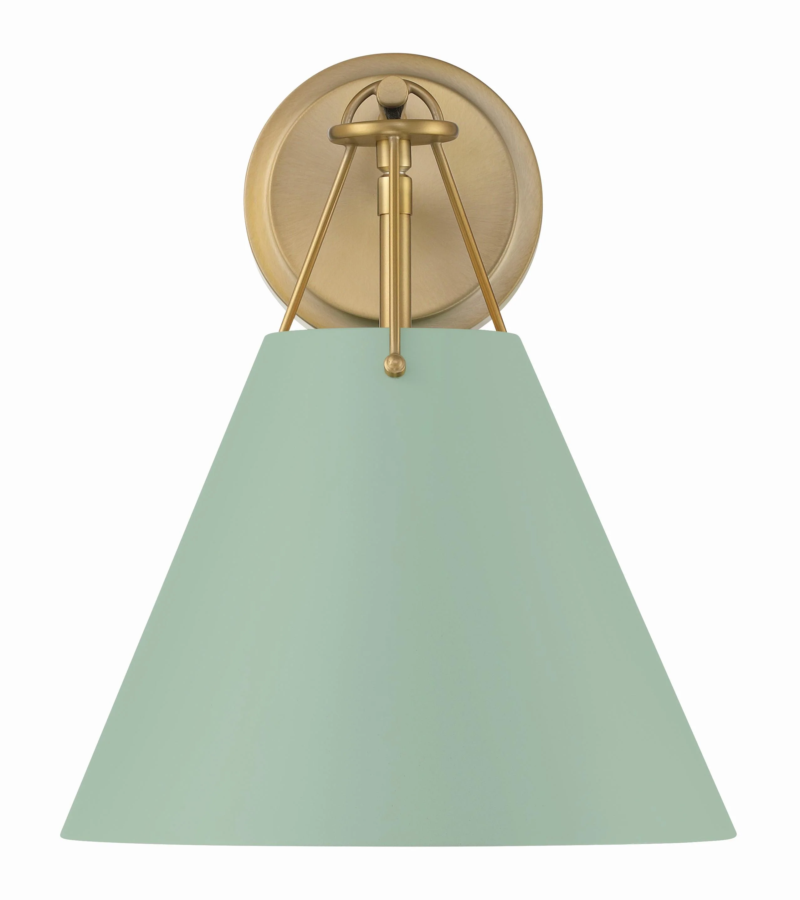 Crystorama Xavier 10'' Vibrant Gold + Green Sconce - Image 5