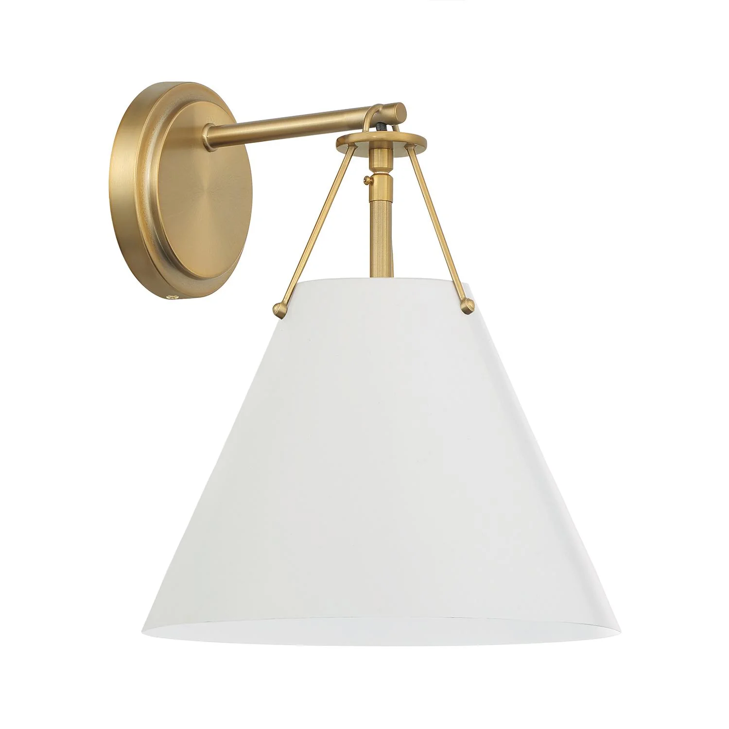 Crystorama Xavier 10'' Vibrant Gold + White Sconce - Image 4