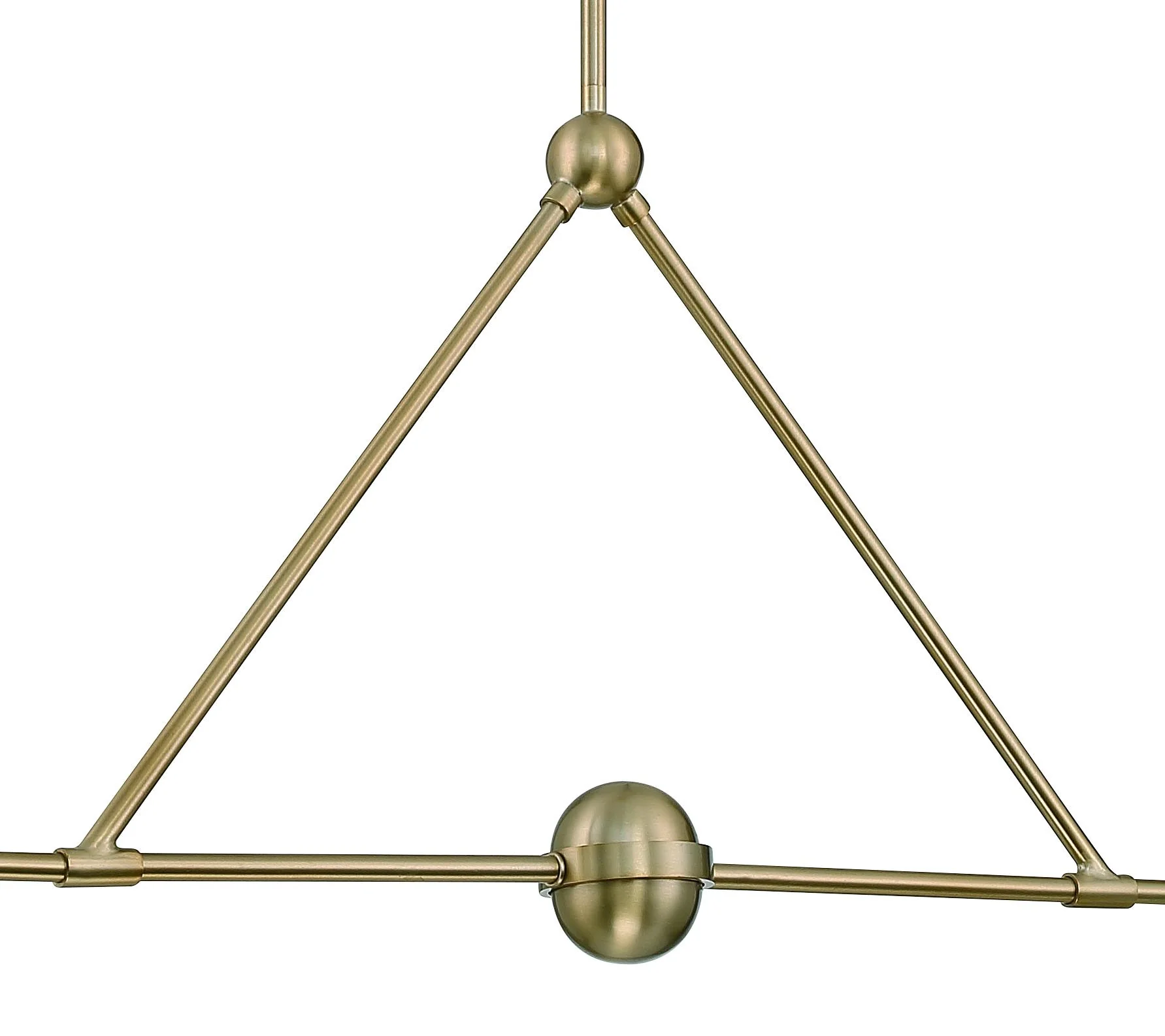 Crystorama Xavier 42'' Vibrant Gold + White Linear Chandelier - Image 5