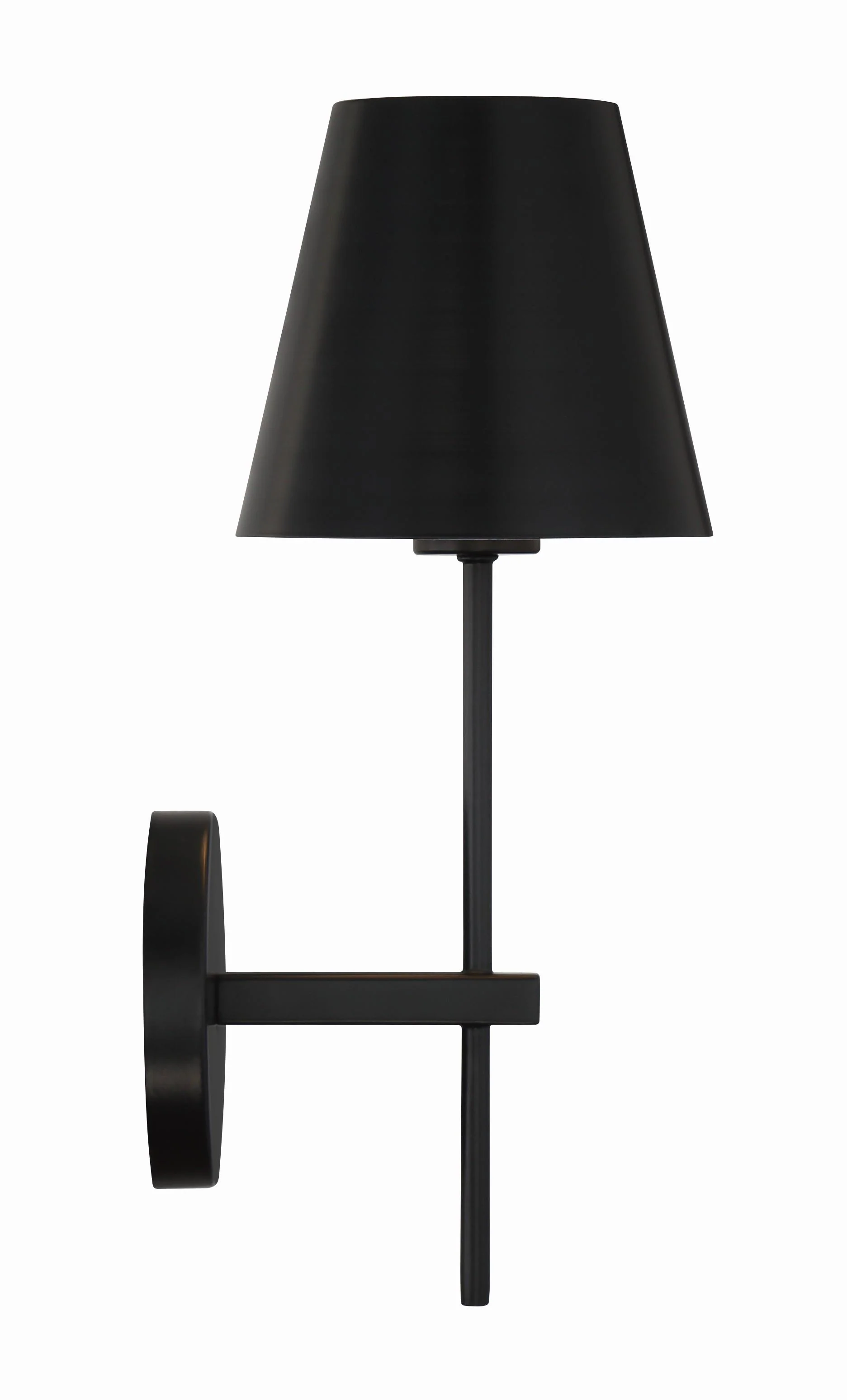 Crystorama Xavier 6'' Matte Black Sconce - Image 3