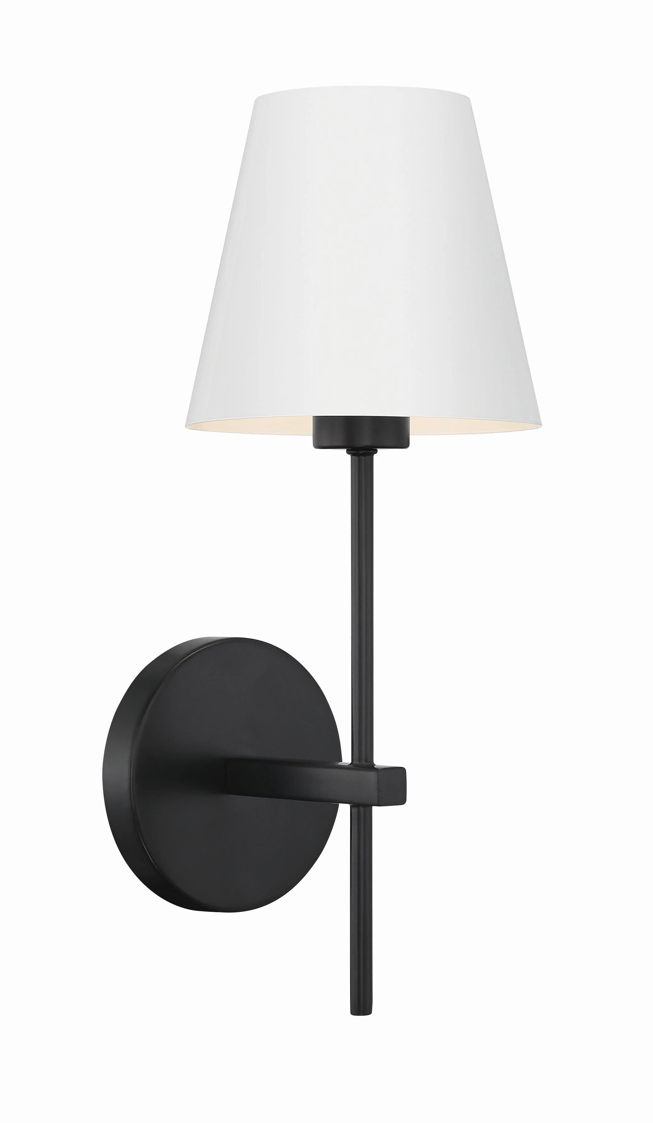 Crystorama Xavier 6'' Matte Black Sconce - Image 6
