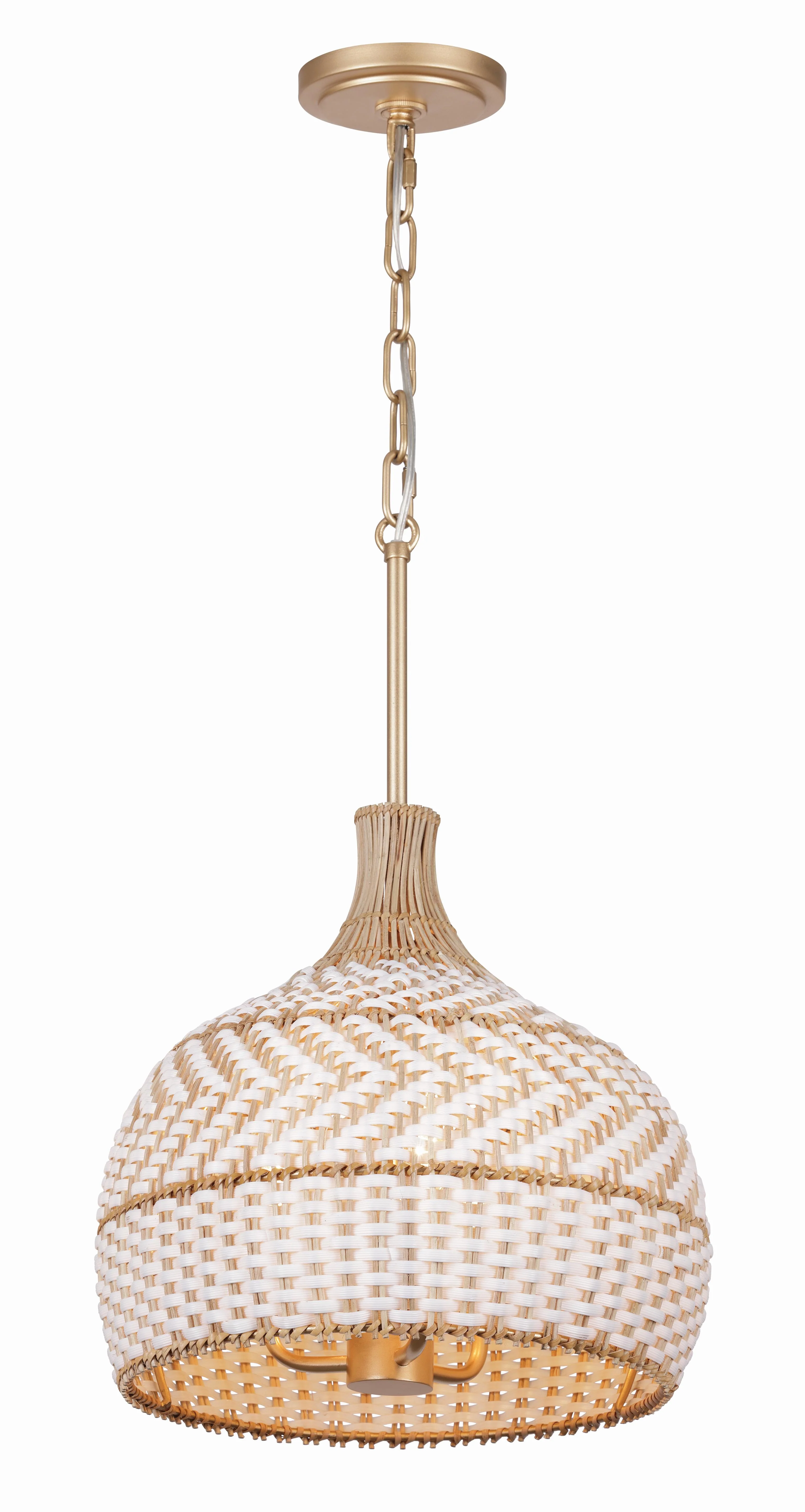 Crystorama Zanzibar 14'' Soft Gold Pendant