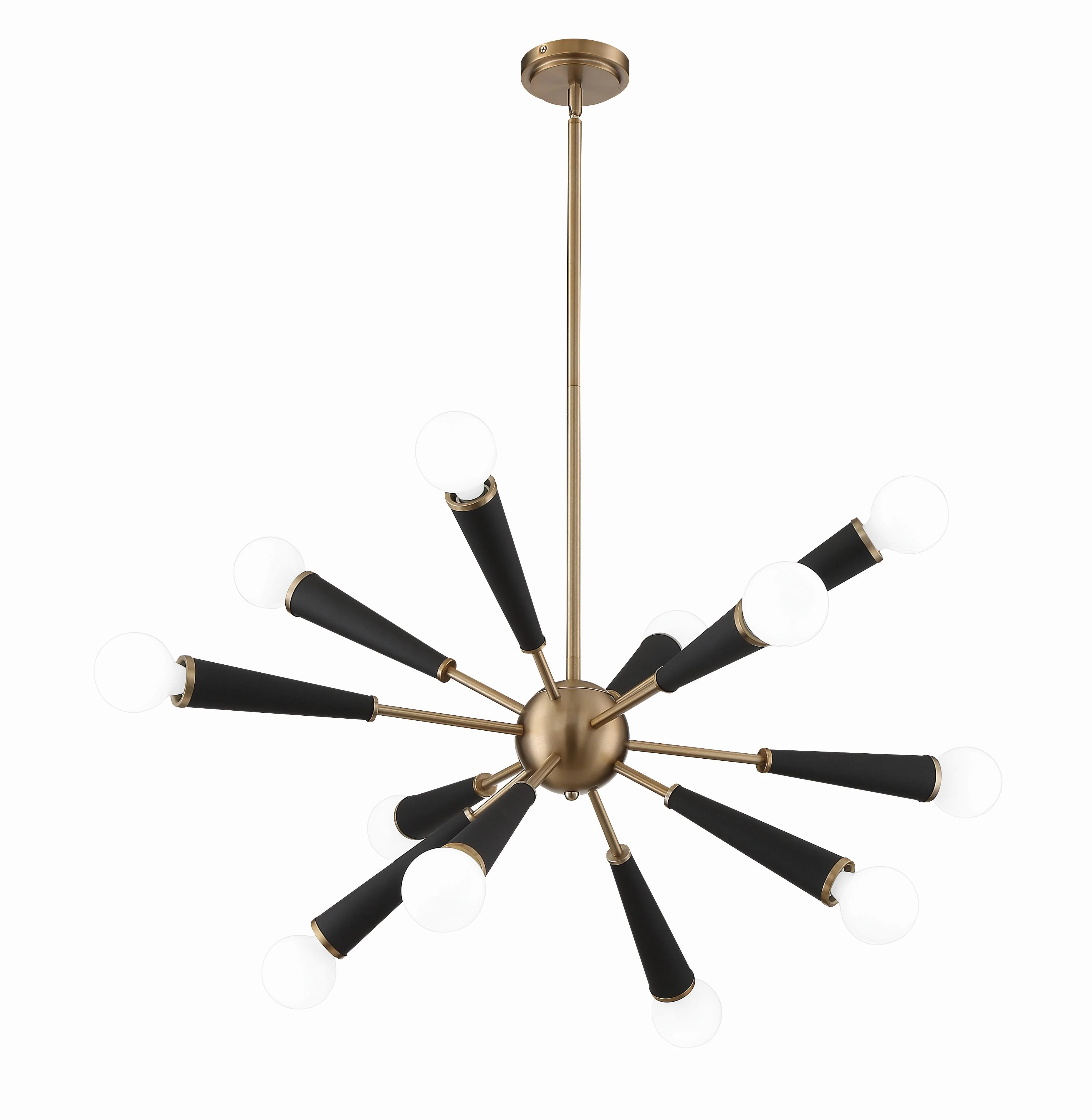 Crystorama Zodiac 34'' Aged Brass Chandelier - Image 2