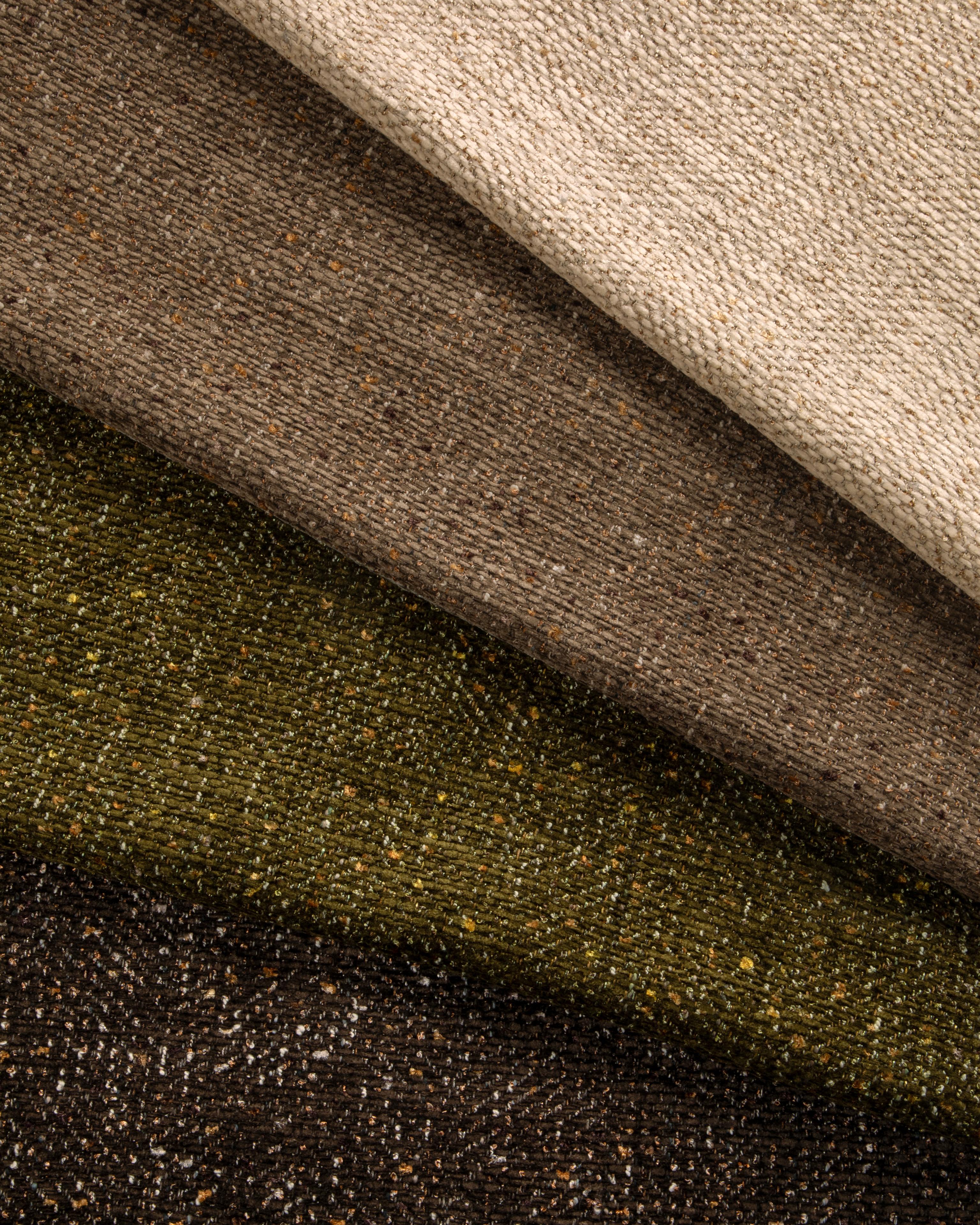 Donghia Tweedle Chevron Earth Upholstery Fabric - Image 5