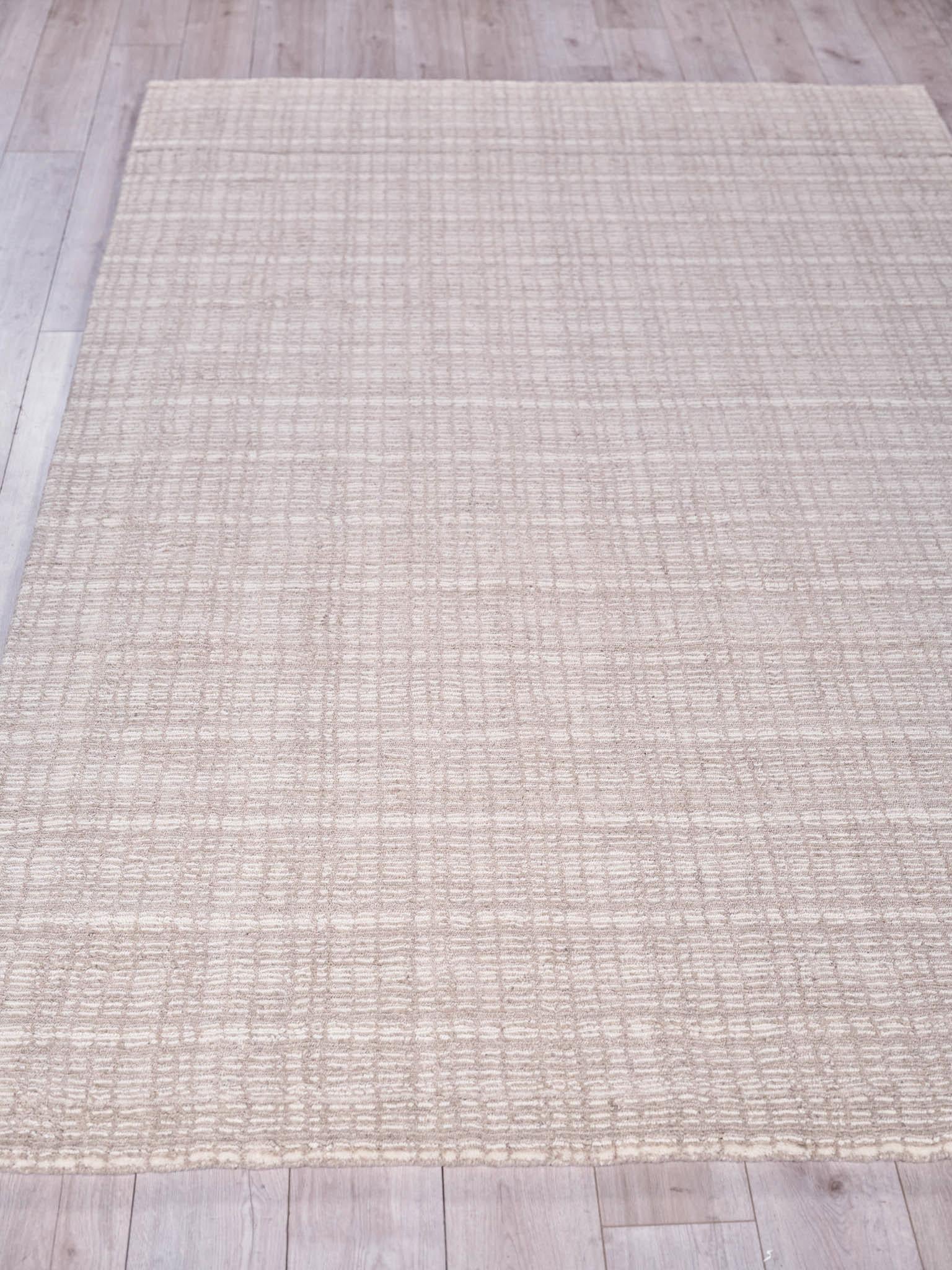 Exquisite Rugs Alpine Handmade Handloomed New Zealand Wool 5970 Light Beige/Ivory 12' X 12' Area Rug - Image 4
