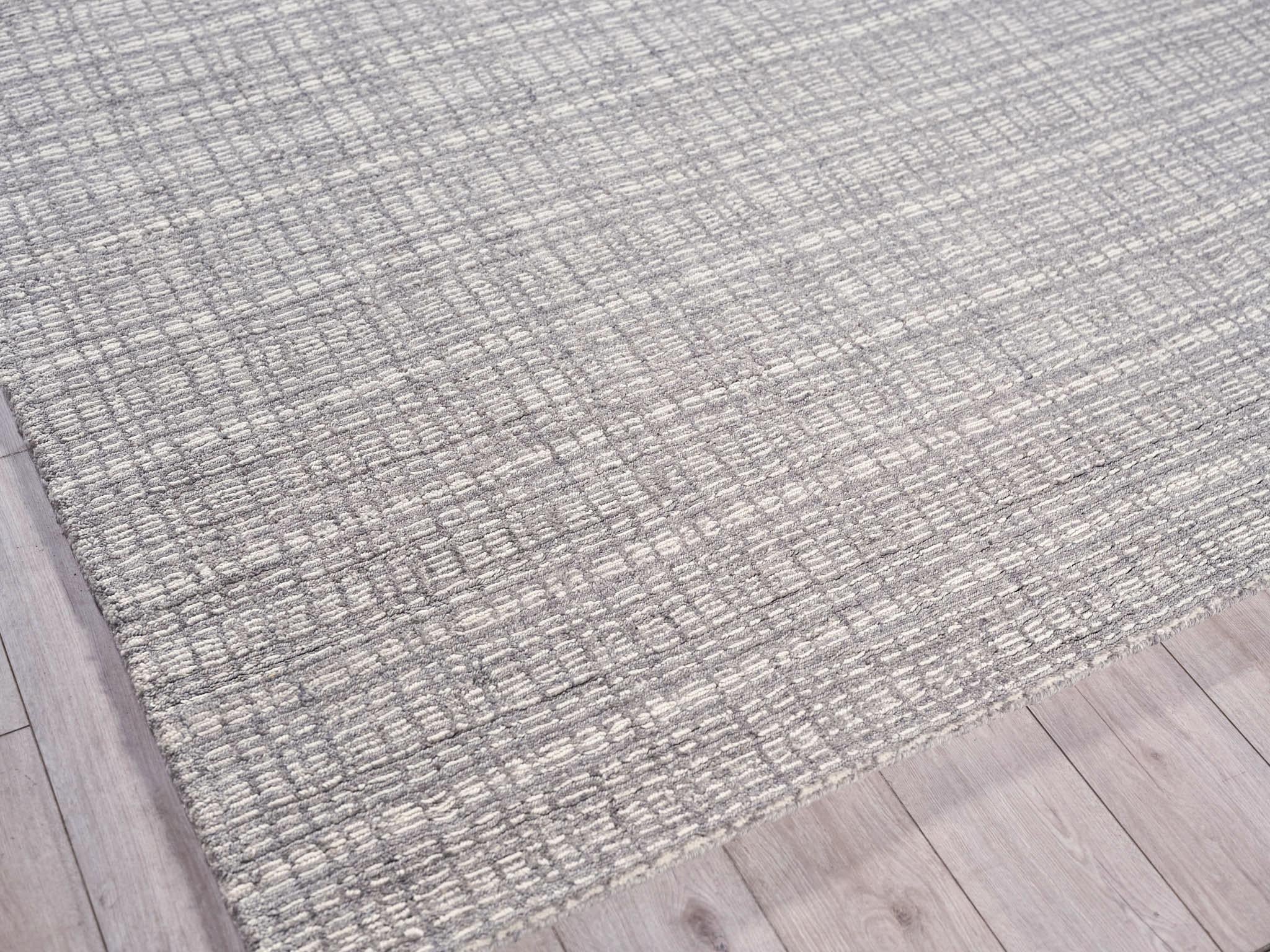 Exquisite Rugs Alpine Handmade Handloomed New Zealand Wool 5984 Gray/Ivory 15' X 15' Area Rug - Image 3