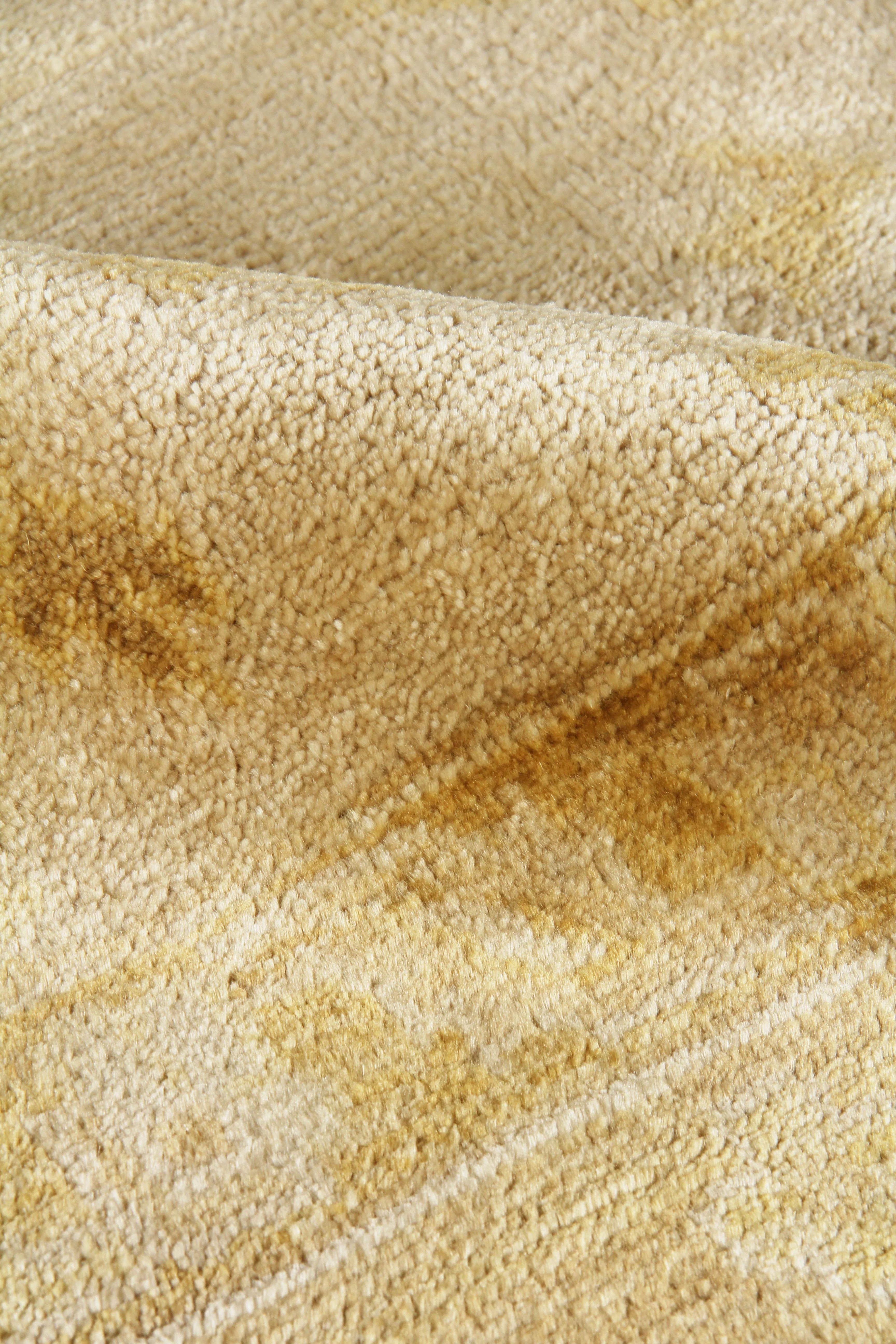 Exquisite Rugs Antique Weave Oushak Hand Knotted New Zealand Wool In 8002 Ivory/Brown/Rust 15' X 12' Area Rug - Image 4