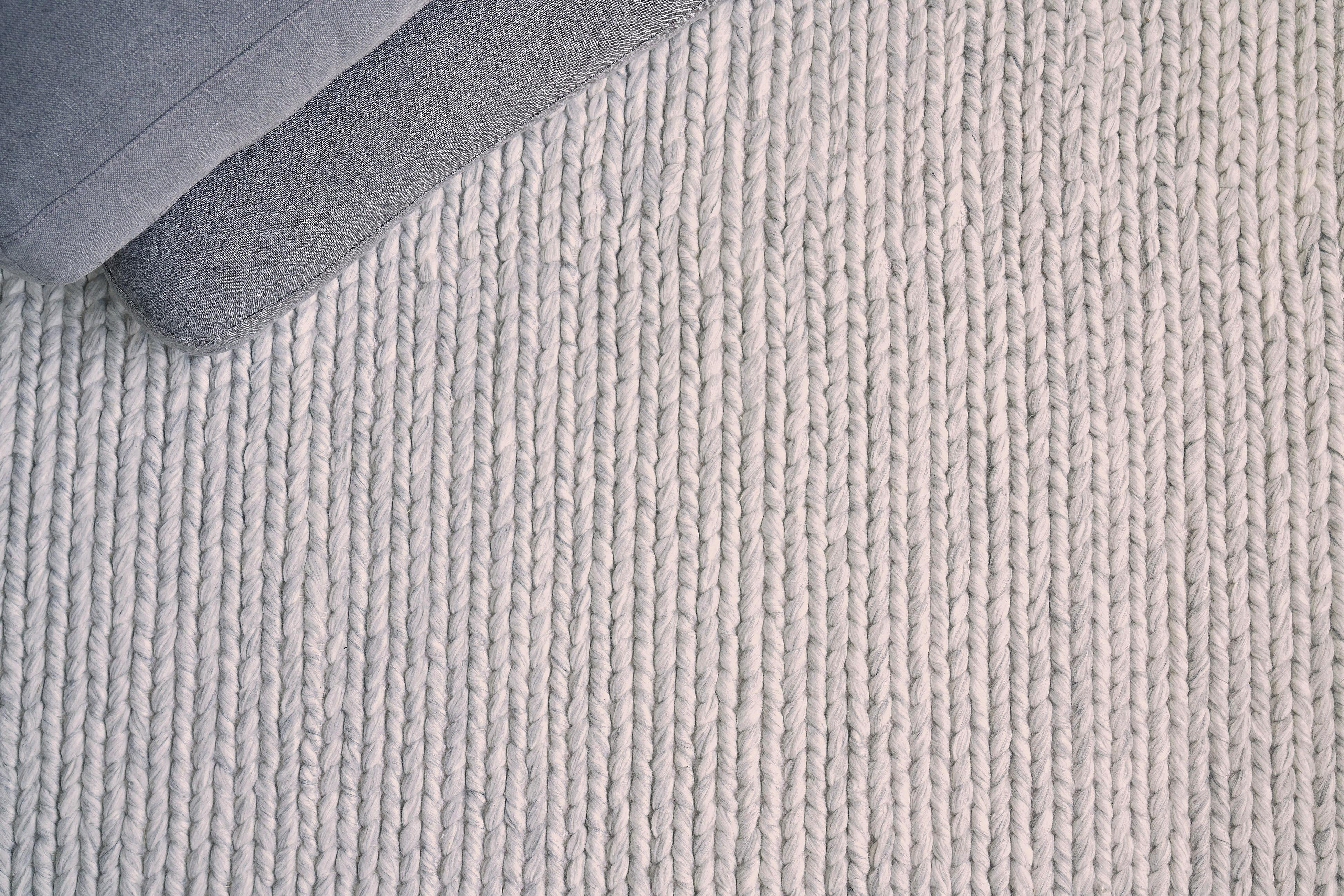 Exquisite Rugs Arlow Handwoven Polyester/Cotton 2308 Light Gray 7.5' X 5' Area Rug - Image 6