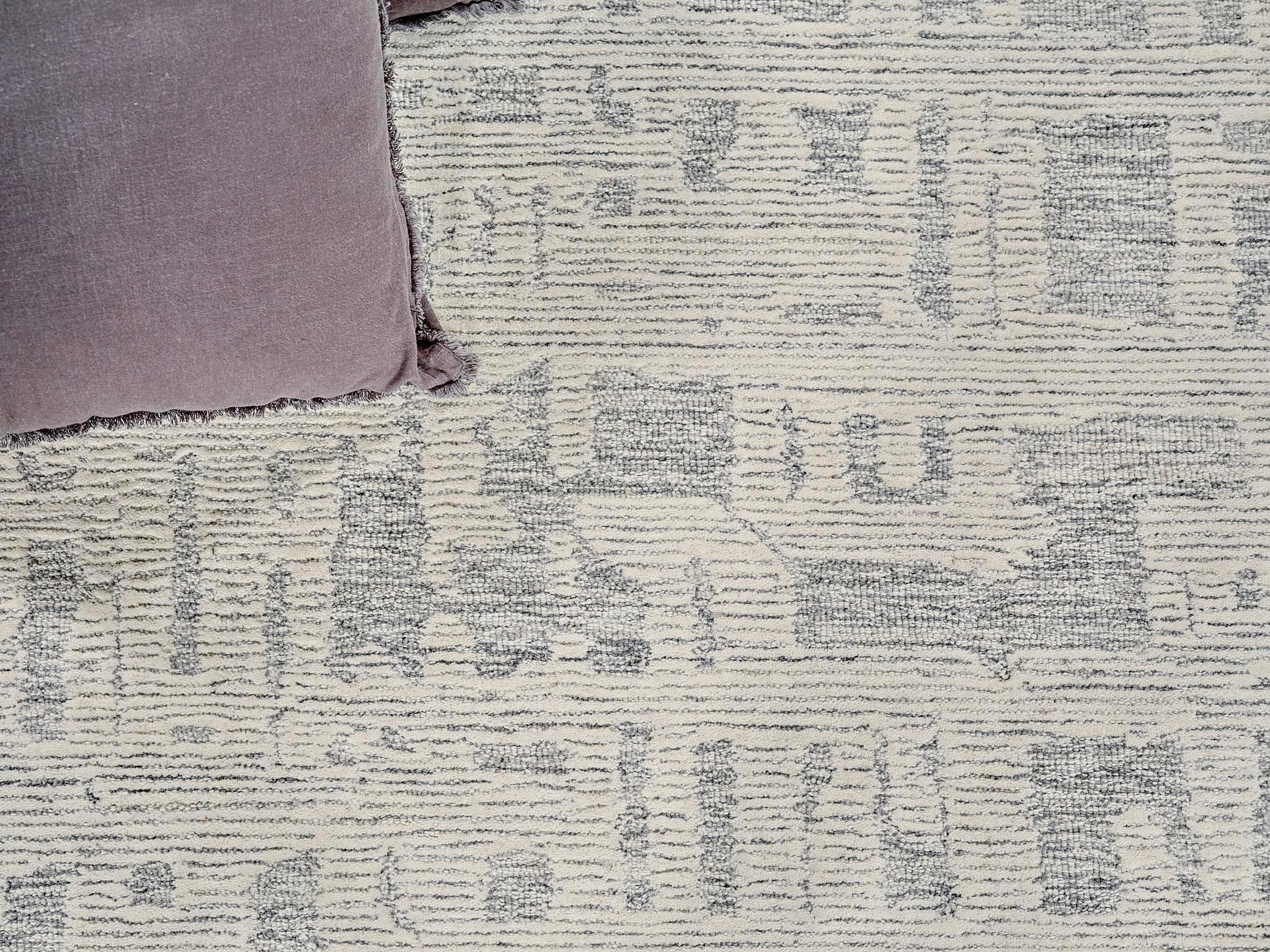 Exquisite Rugs Aspen Handmade Hand-Tufted New Zealand Wool On Canvas 6826 Natural Gray/Ivory 10' X 8' Area Rug - Image 8