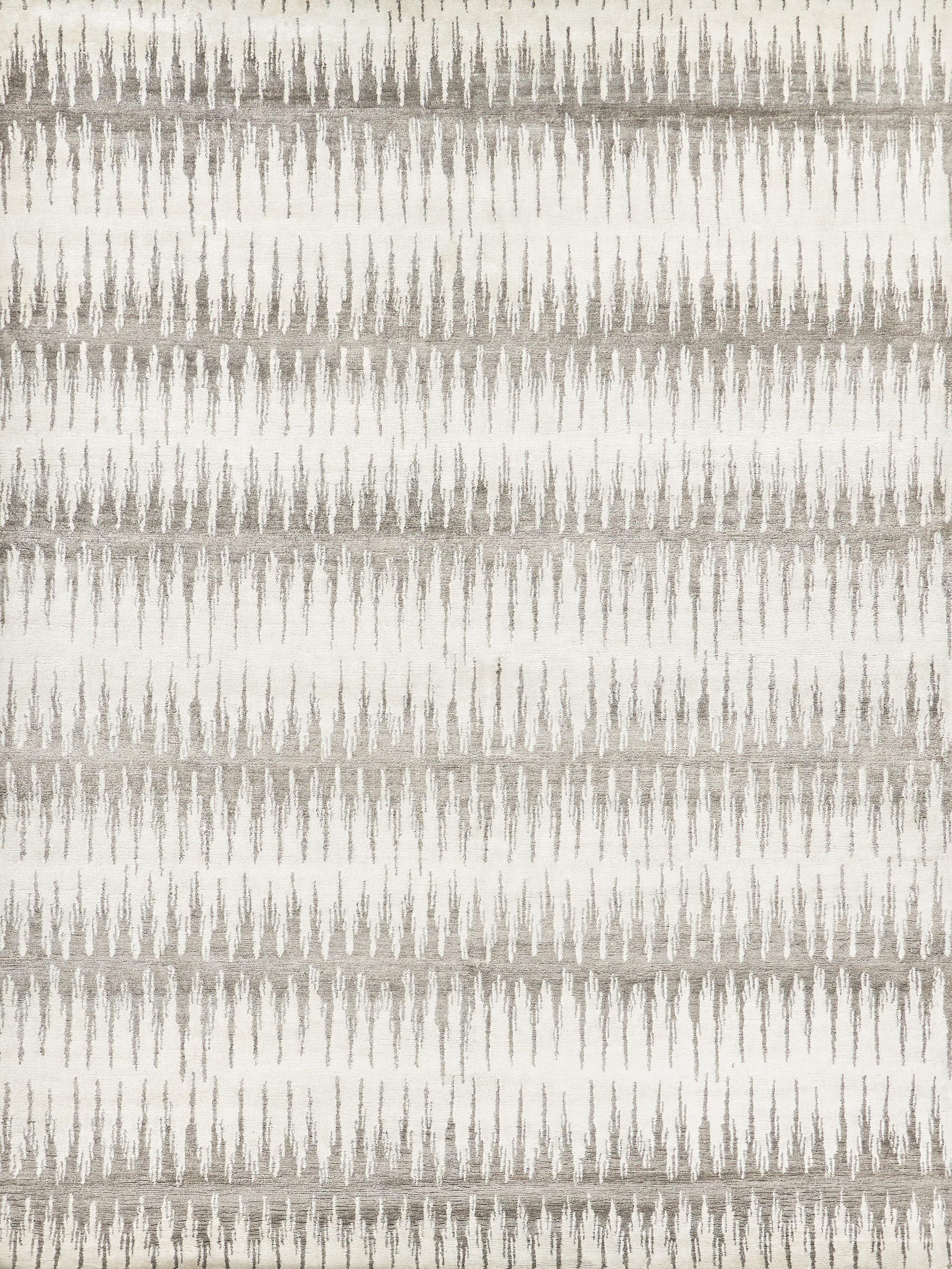 Exquisite Rugs Bamboo Silk Hand-Knotted 3288 Gray/Silver 10' X 8' Area Rug - Image 8