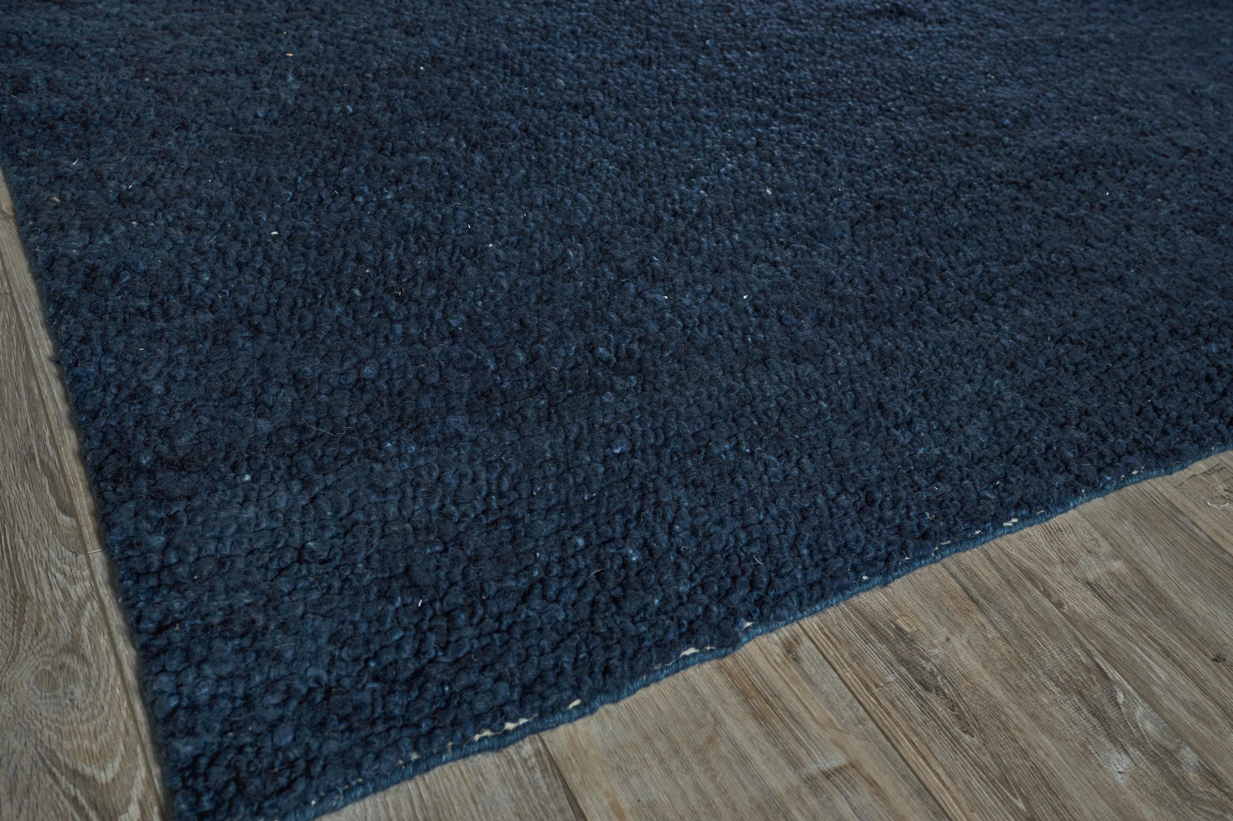 Exquisite Rugs Borelli Hand-Loomed New Zealand Wool 4752 Navy Blue 12' X 9' Area Rug - Image 3