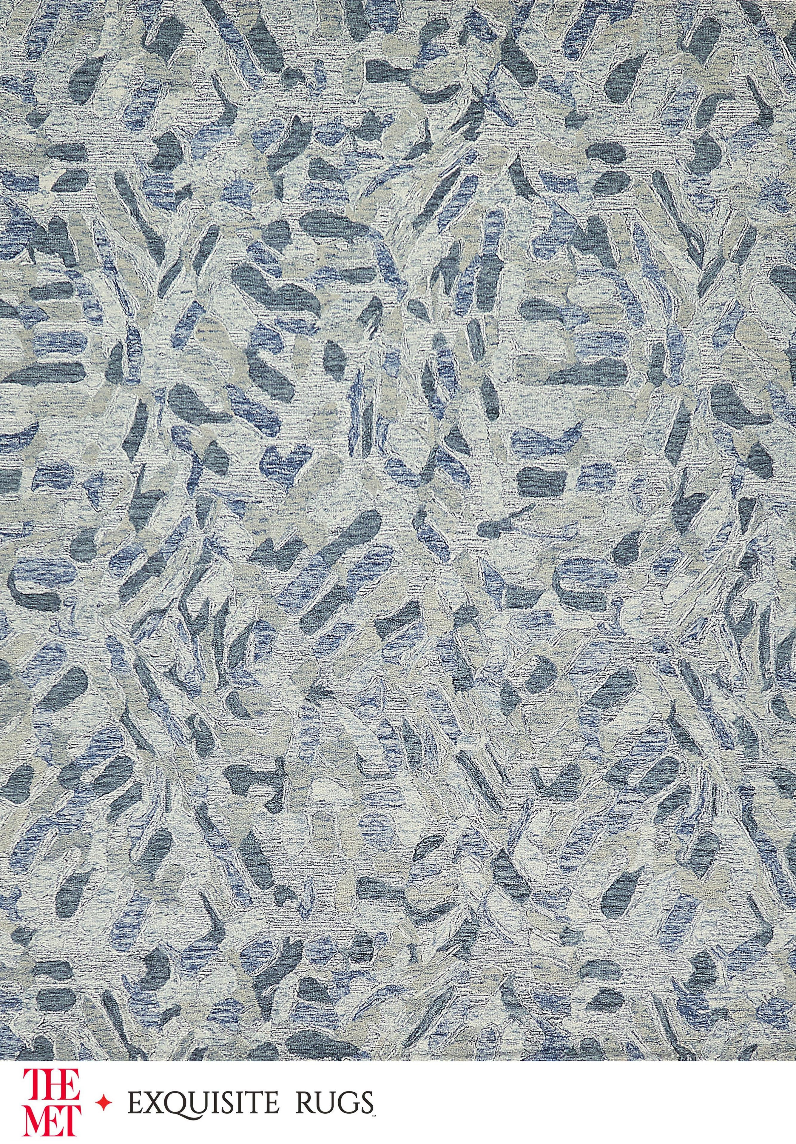 Exquisite Rugs Botanica 6808 Blue/Ivory/Multi New Zealand Wool Hand-Tufted 12' X 9' Area Rug