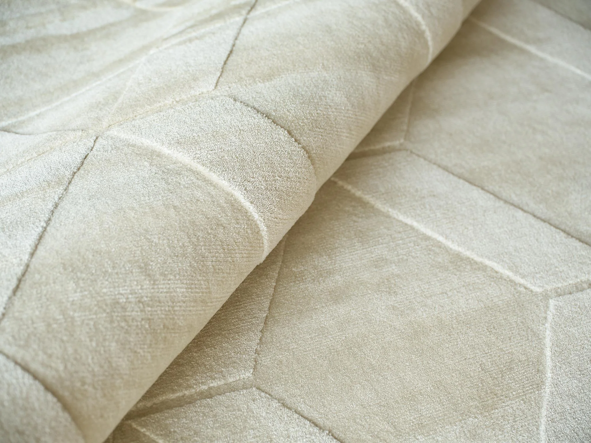Exquisite Rugs Brunello Modern Handmade Silky Nylon In 6739 Light Beige 10' X 8' Area Rug