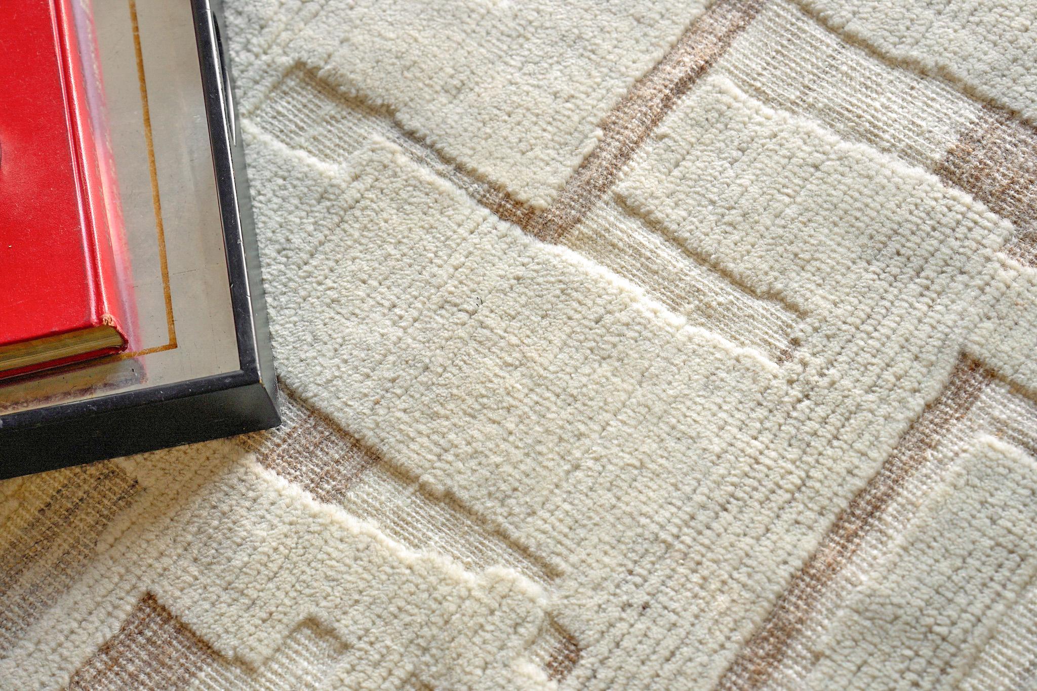 Exquisite Rugs Calexico Hand Woven New Zealand Wool 6430 Ivory/Beige 15' X 12' Area Rug - Image 7
