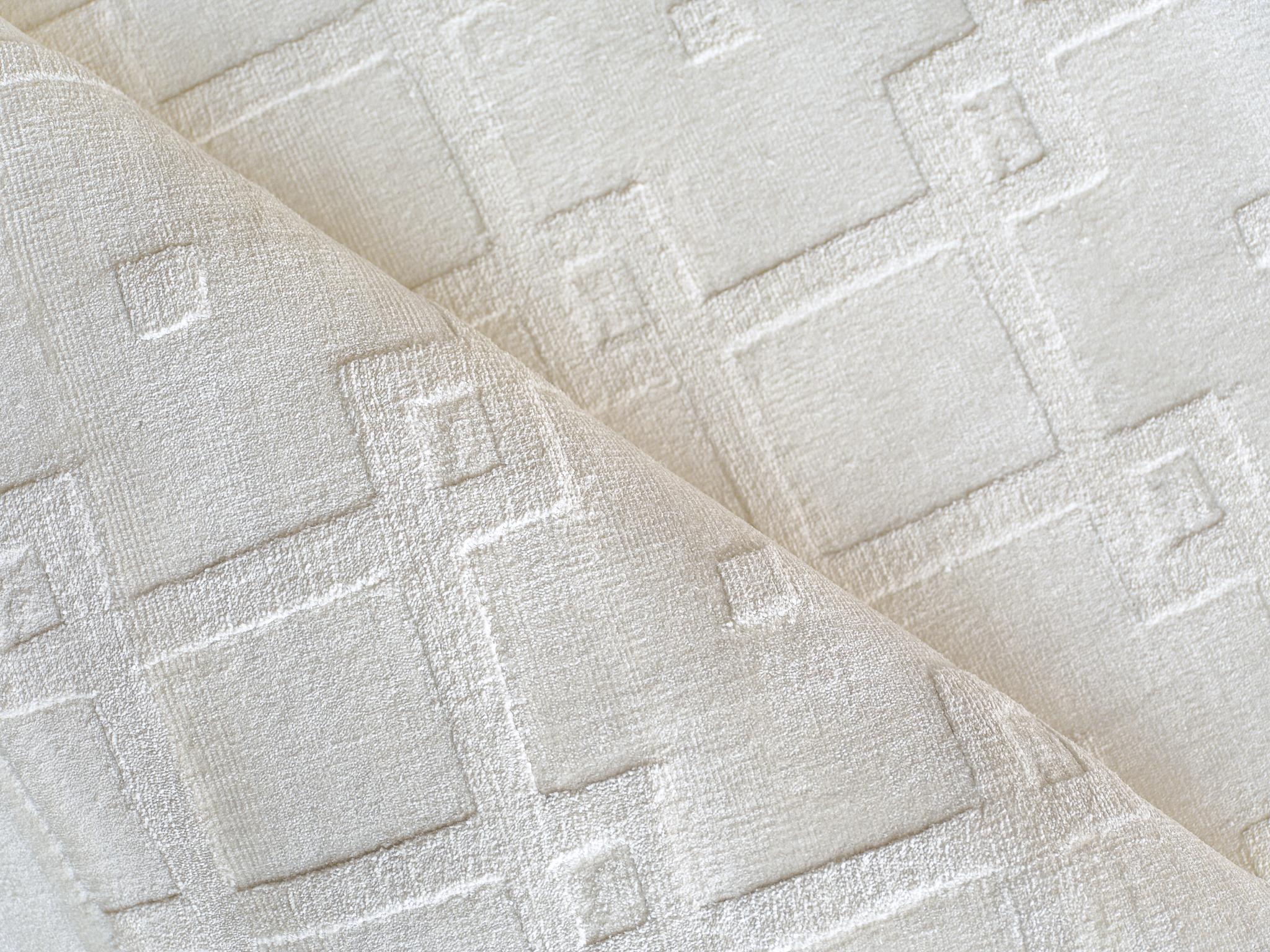Exquisite Rugs Camora Modern Handmade Silky Nylon In 6752 White 18' X 12' Area Rug - Image 5