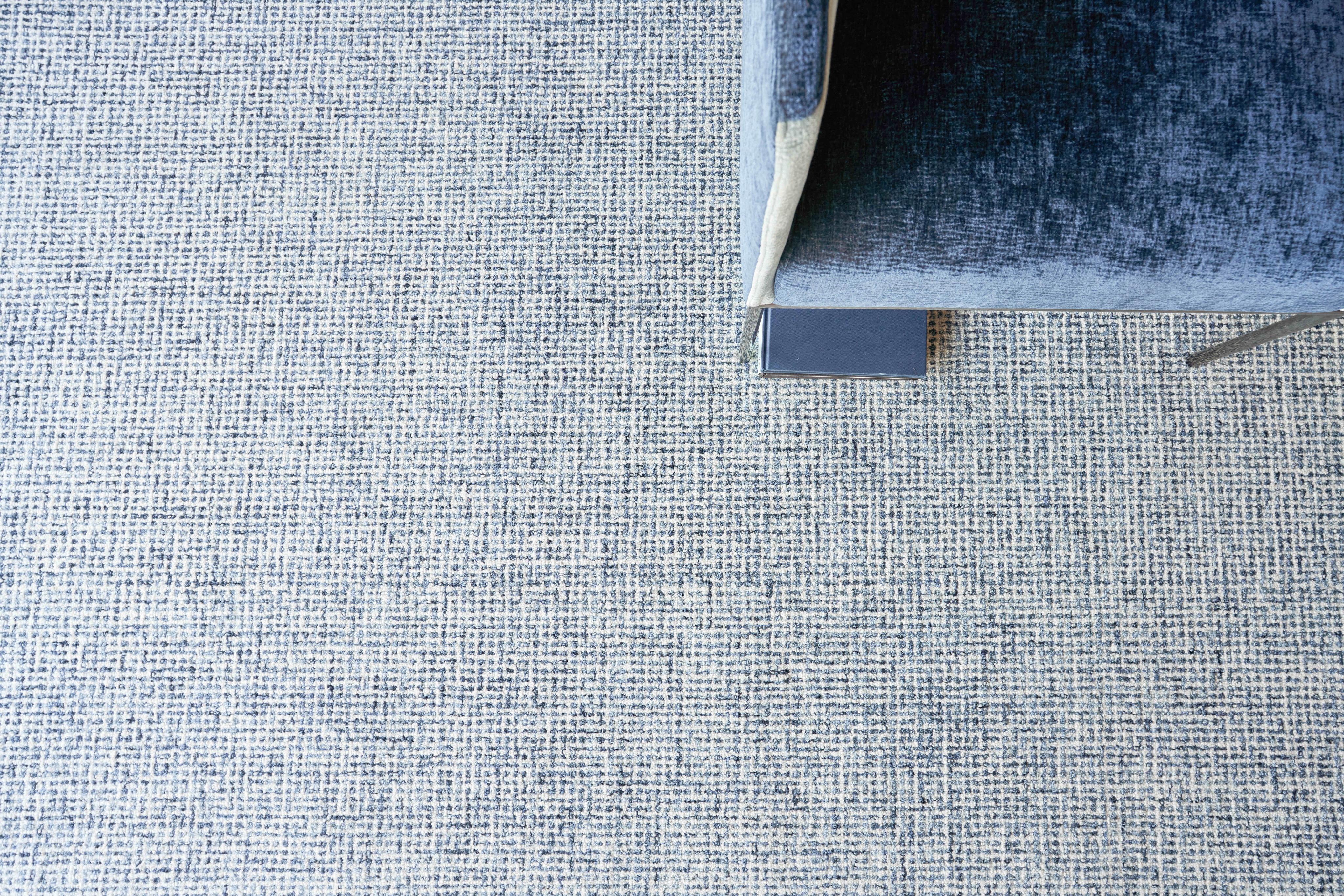 Exquisite Rugs Caprice Hand-Tufted New Zealand Wool Dark Blue/Ivory 18' X 14' Area Rug - Image 6