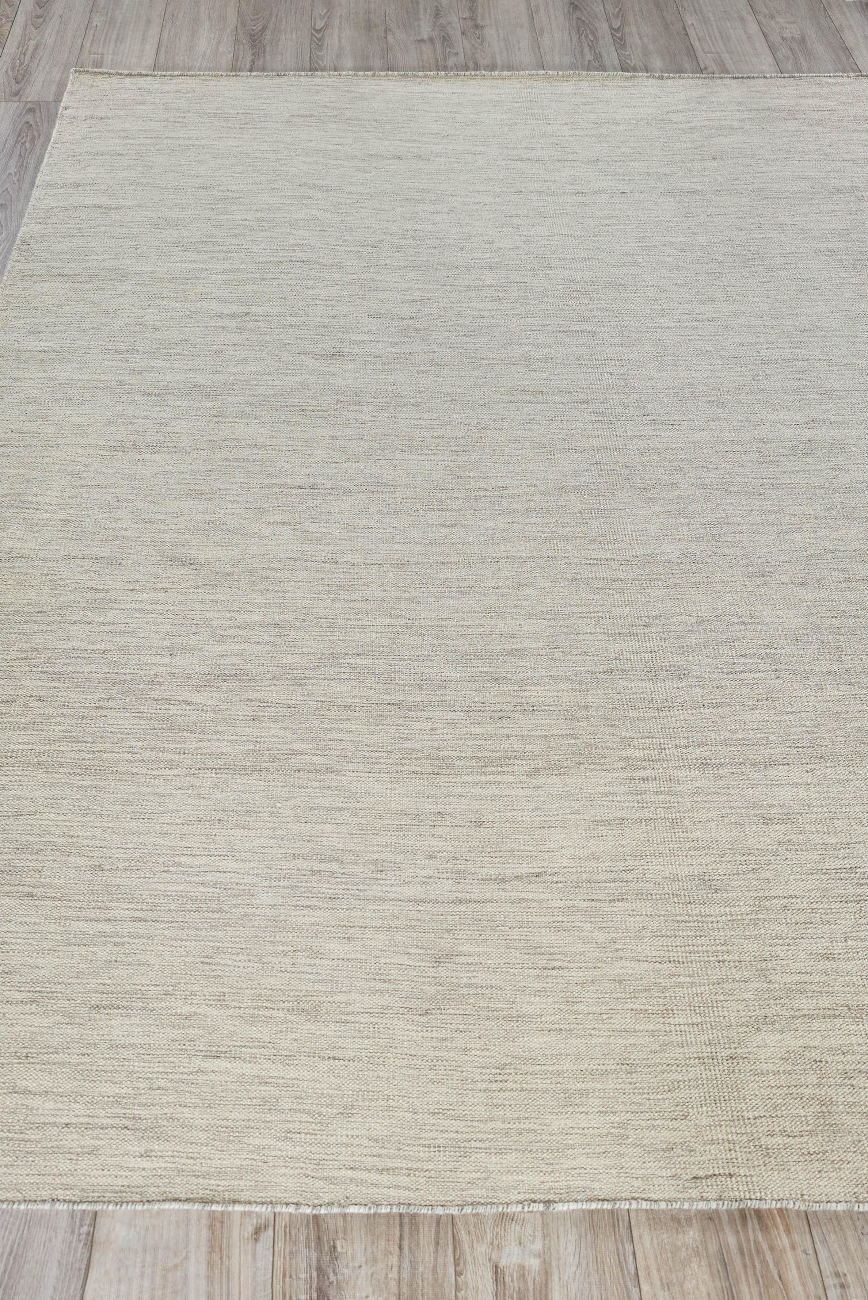 Exquisite Rugs Chelsea Flatweave New Zealand Wool 4798 Beige/Gray 8' X 5' Area Rug - Image 4