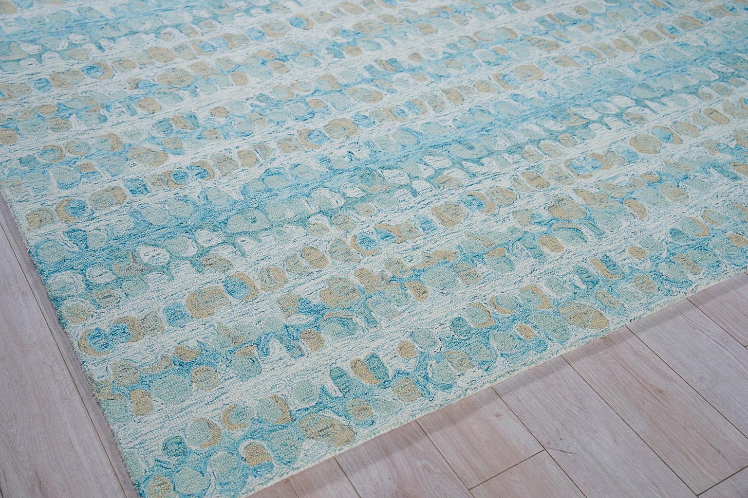 Exquisite Rugs Colorplay Hand Tufted New Zealand Wool 6494 Navy 12' X 9' Area Rug - Image 3
