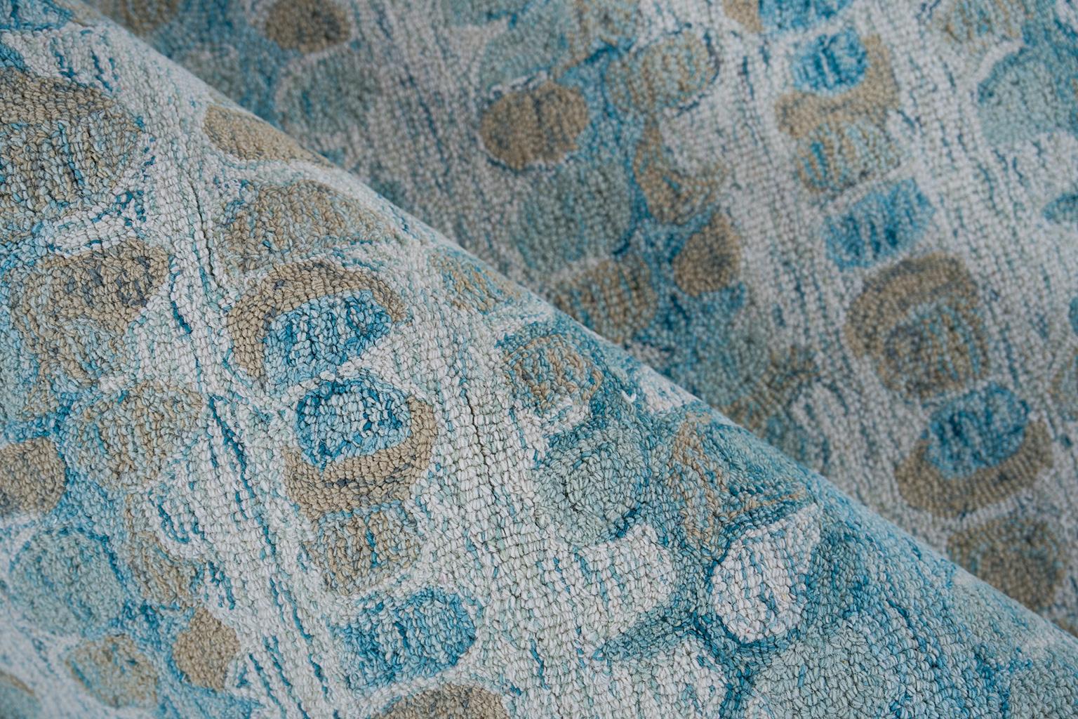 Exquisite Rugs Colorplay Hand Tufted New Zealand Wool 6494 Navy 12' X 9' Area Rug - Image 5