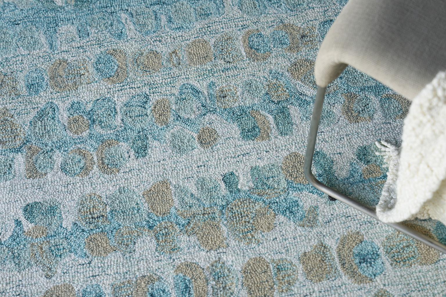 Exquisite Rugs Colorplay Hand Tufted New Zealand Wool 6494 Navy 12' X 9' Area Rug - Image 7