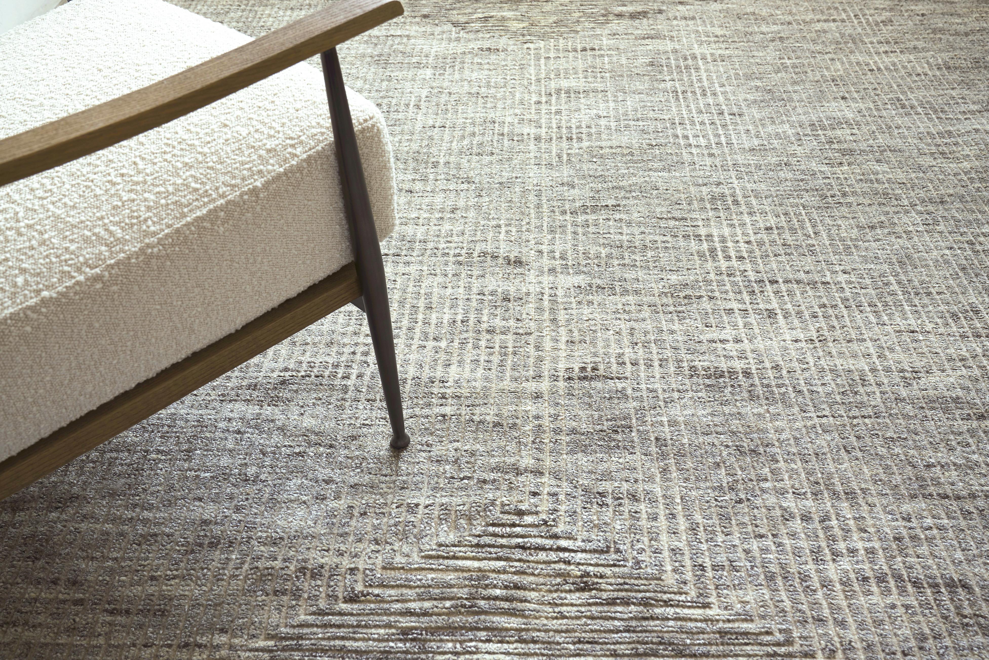 Exquisite Rugs Crescent Hand-Knotted New Zealand Wool 4287 Gray 14' X 10' Area Rug - Image 6