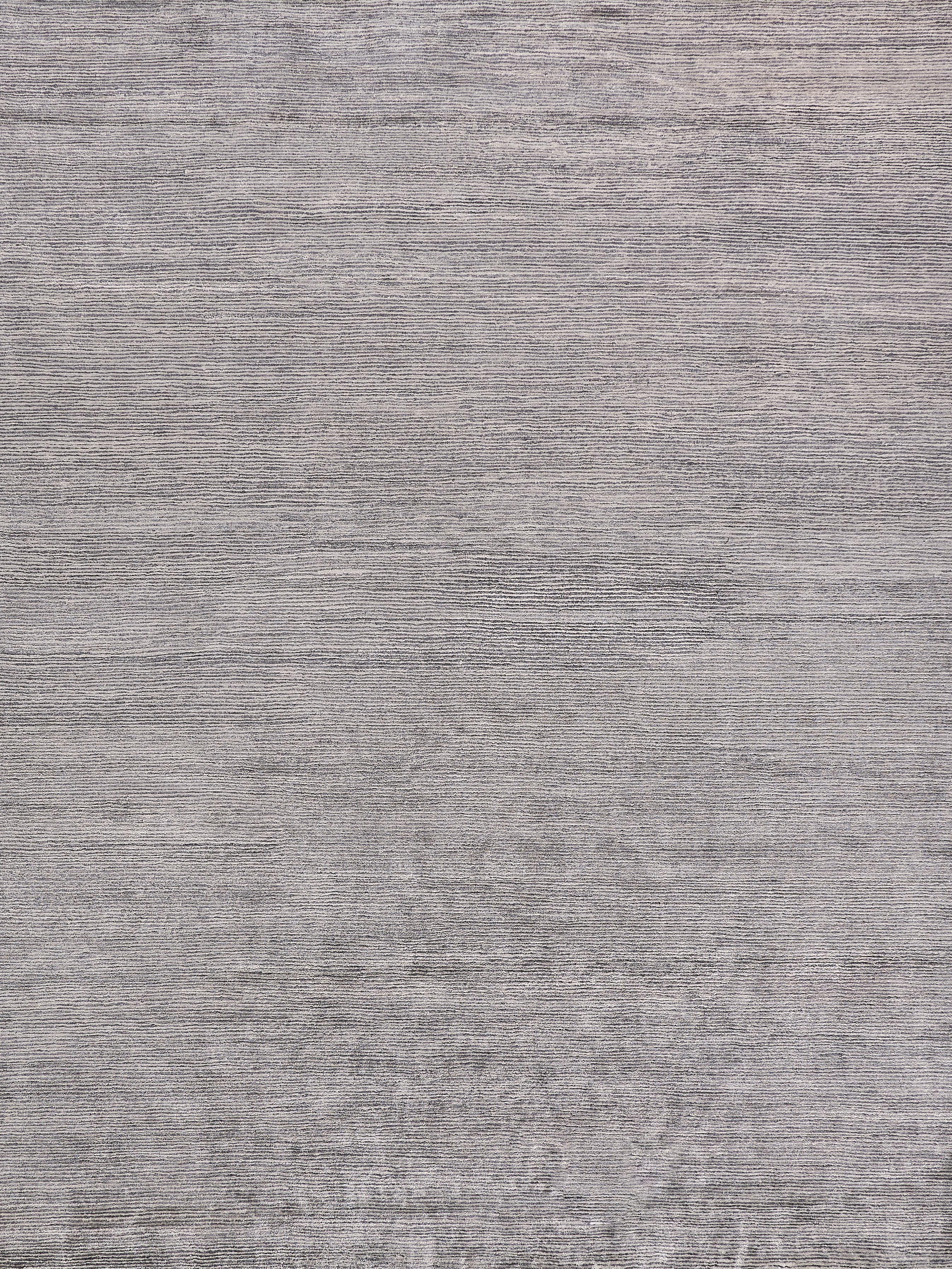 Exquisite Rugs Crush Hand Knotted Bamboo Silk In 3302 Dark Silver/Silver 10' X 8' Area Rug