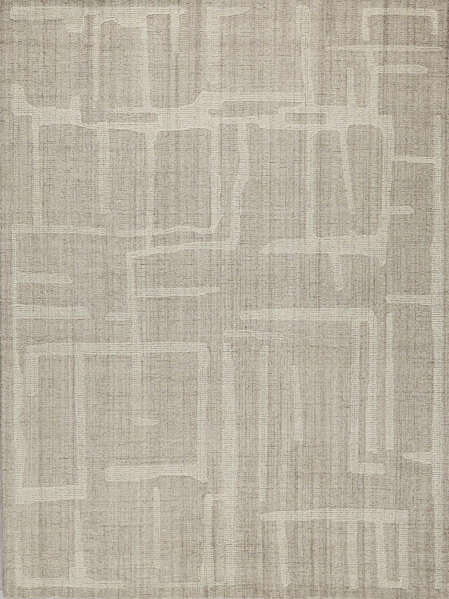 Exquisite Rugs Exquisite Rugs Breckenridge Handmade Hand Tufted New Zealand Wool 7204 Beige/Ivory 12' X 9' Area Rug