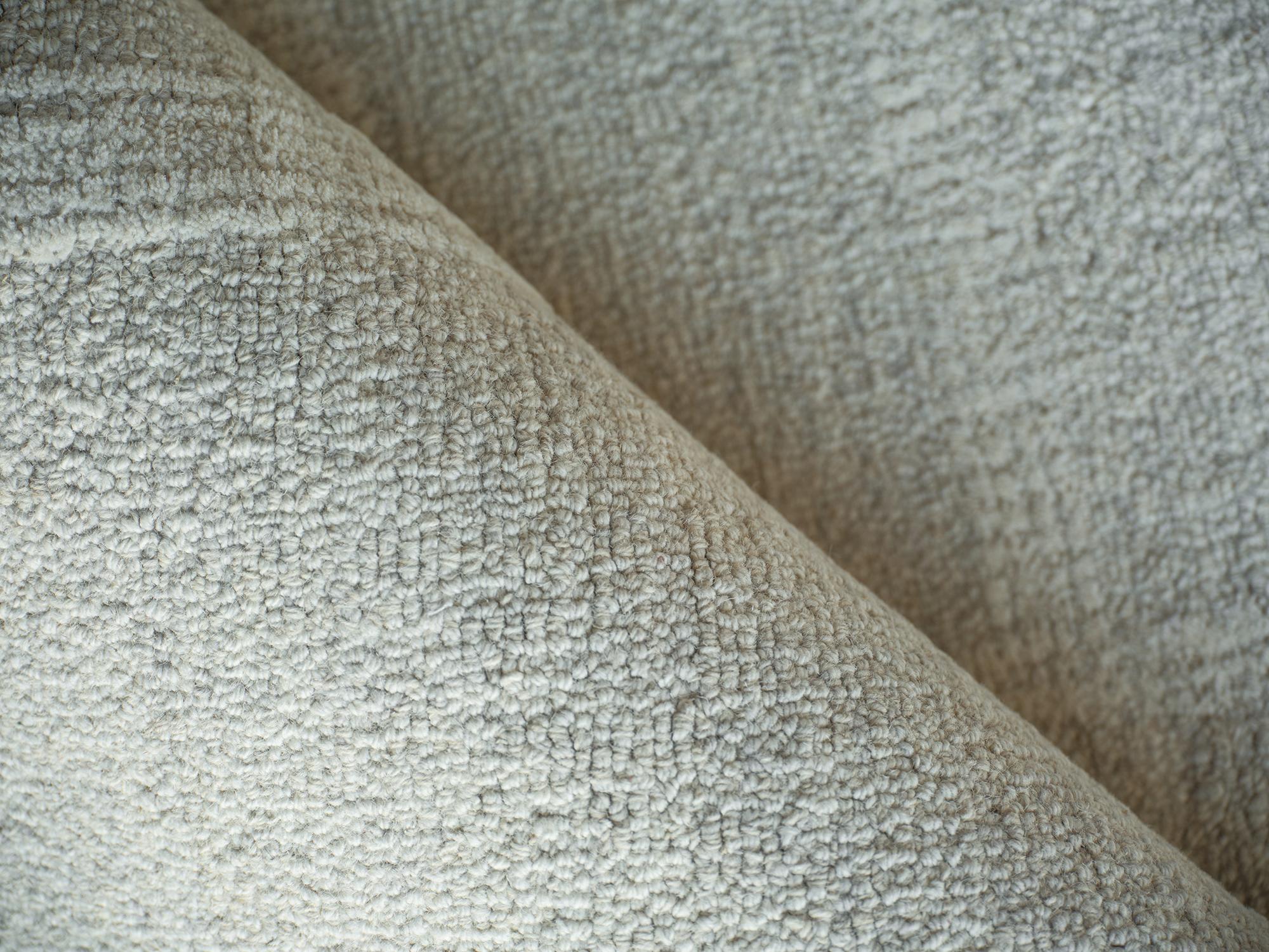 Exquisite Rugs Exquisite Rugs Breckenridge Handmade Hand Tufted New Zealand Wool 7206 Silver/Ivory 20' X 15' Area Rug - Image 5