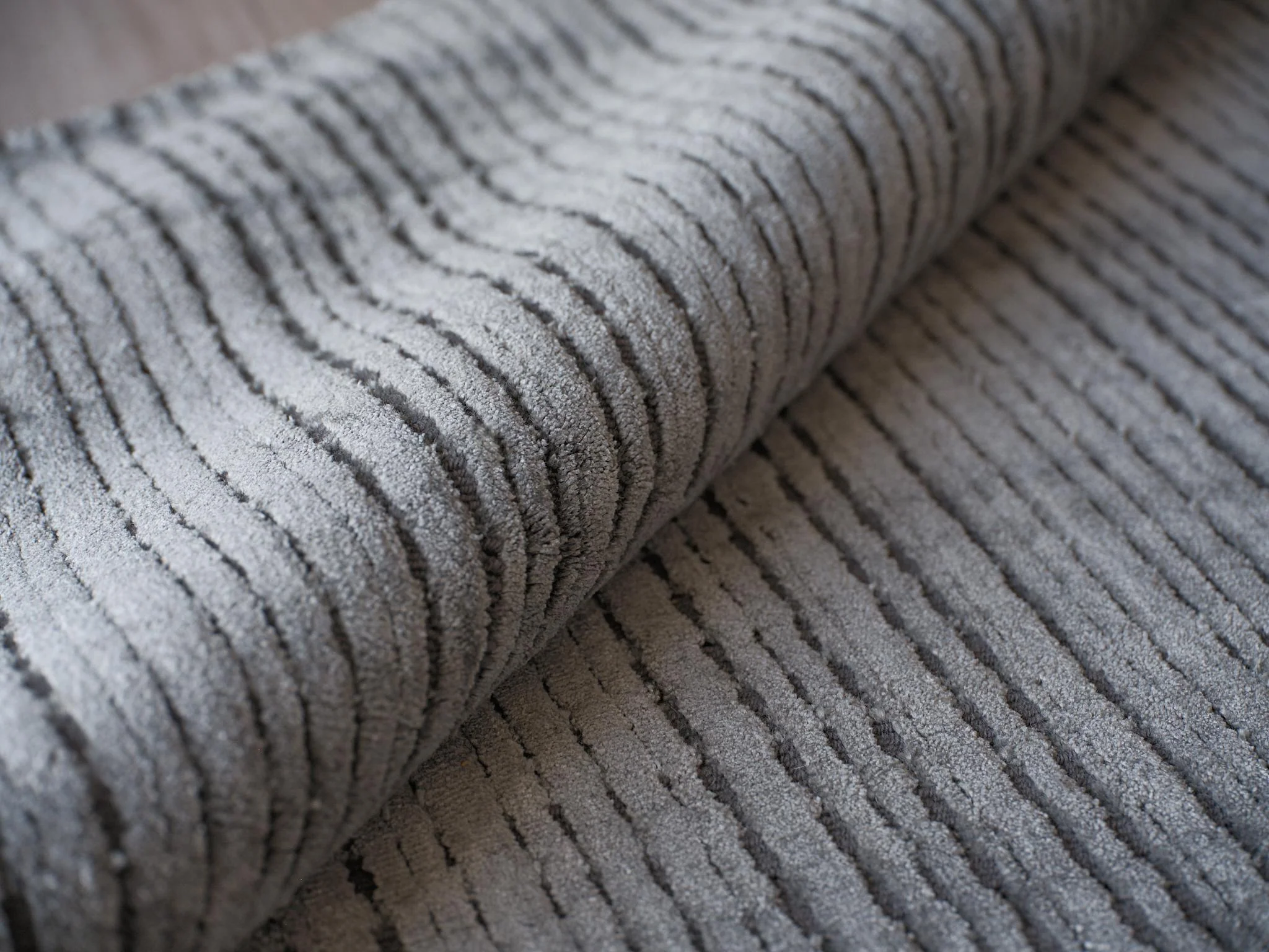 Exquisite Rugs Exquisite Rugs Cabrini Modern Handmade Silky Nylon In 6732 Gray 10' X 8' Area Rug - Image 6
