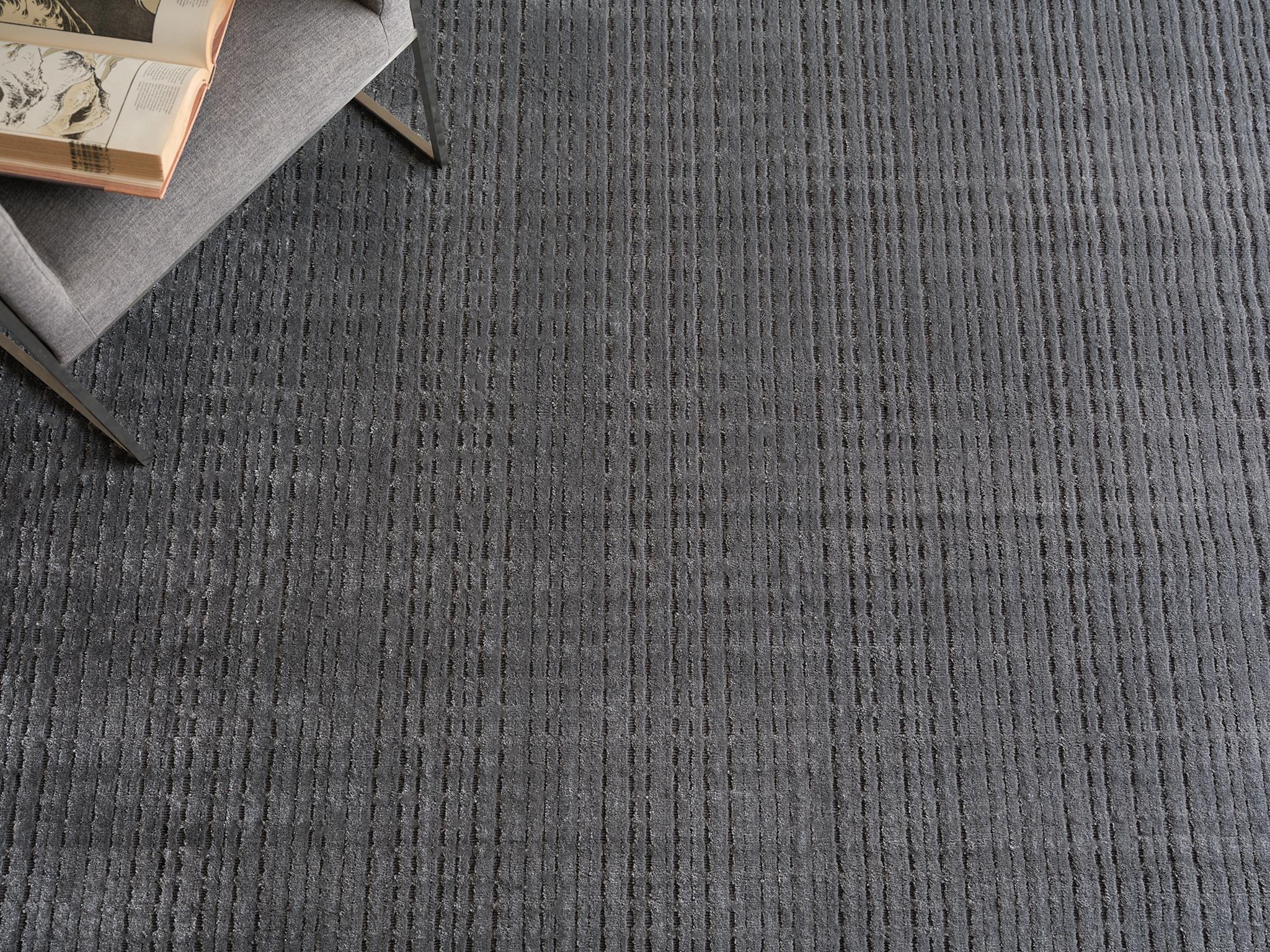 Exquisite Rugs Exquisite Rugs Cabrini Modern Handmade Silky Nylon In 6732 Gray 10' X 8' Area Rug - Image 7