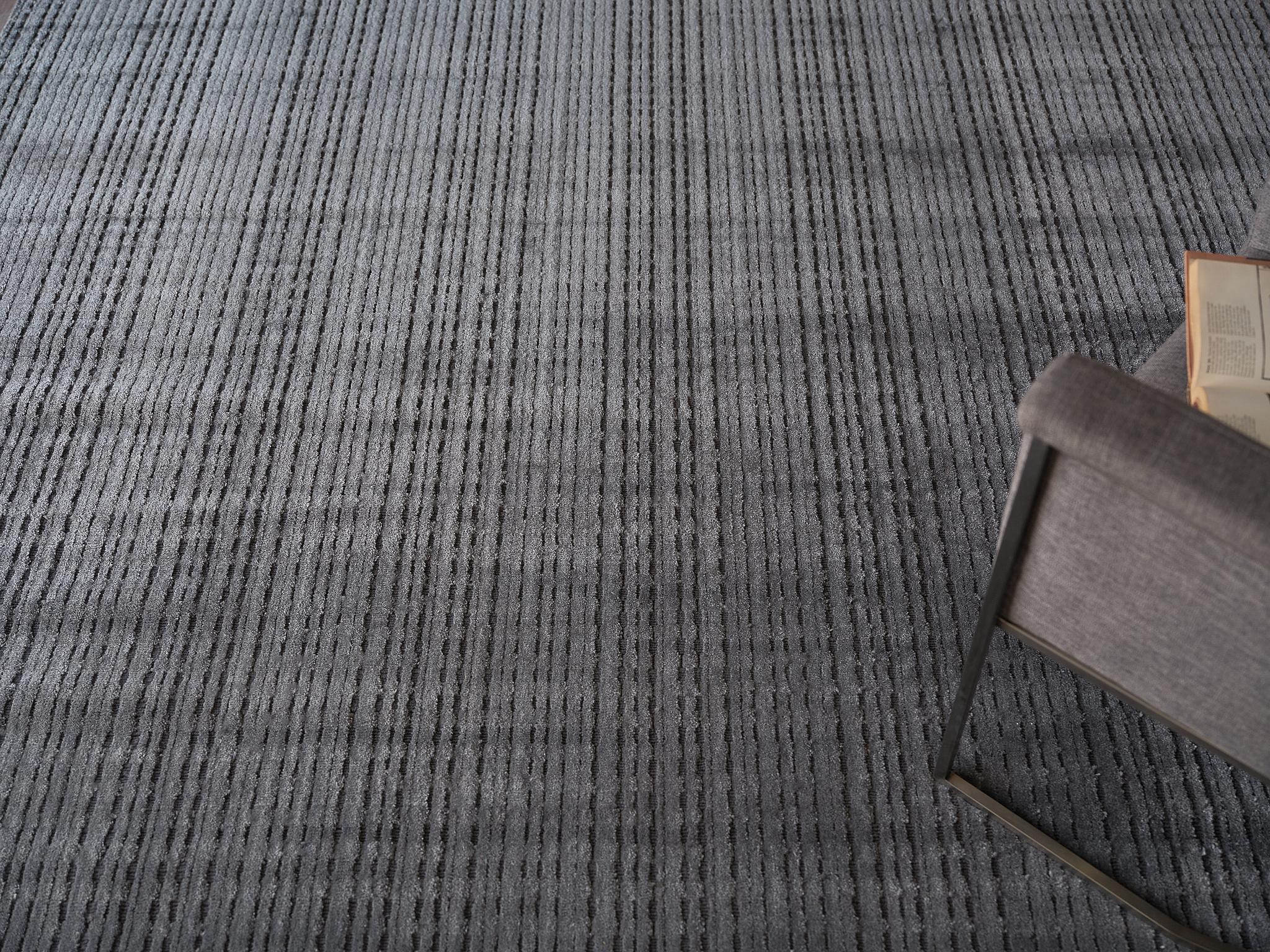 Exquisite Rugs Exquisite Rugs Cabrini Modern Handmade Silky Nylon In 6732 Gray 10' X 8' Area Rug - Image 8