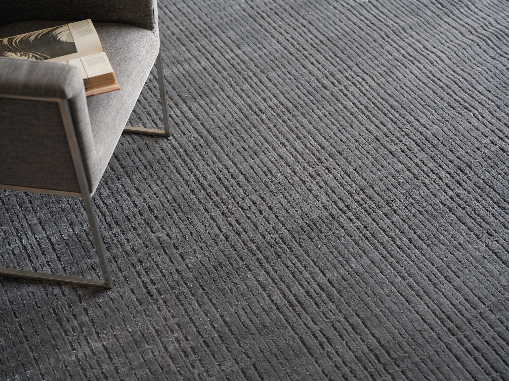 Exquisite Rugs Exquisite Rugs Cabrini Modern Handmade Silky Nylon In 6732 Gray 15' X 12' Area Rug - Image 2