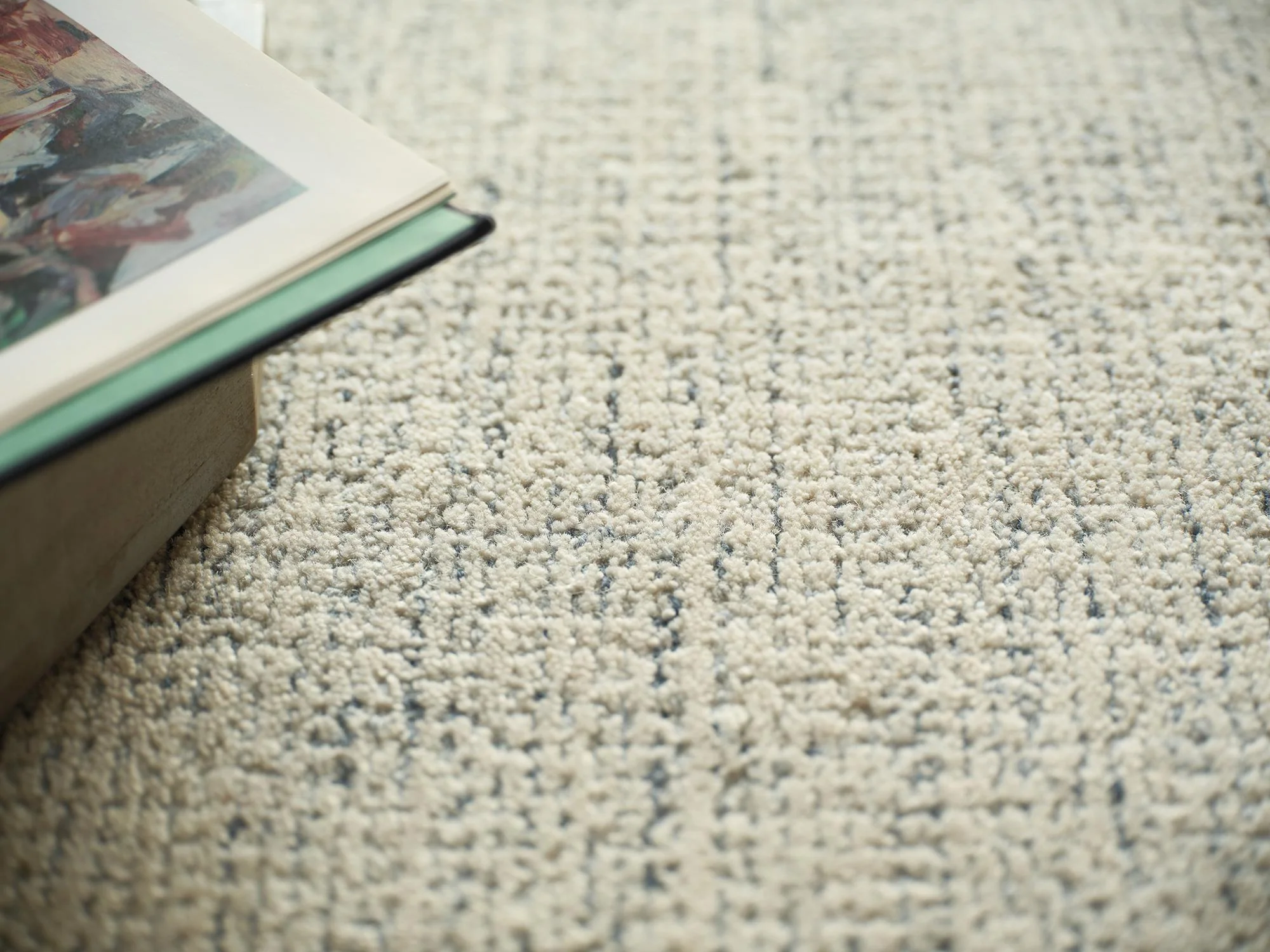 Exquisite Rugs Exquisite Rugs Elements Handmade Hand Tufted New Zealand Wool 7167 Blue/Ivory 9' X 6' Area Rug - Image 8