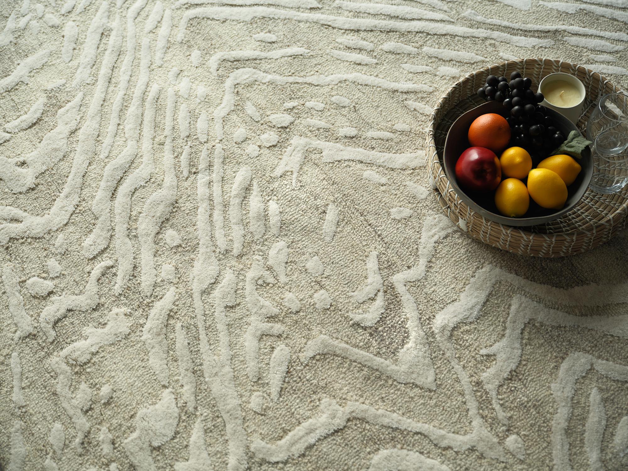 Exquisite Rugs Exquisite Rugs Entro Handmade New Zealand Wool 7180 Beige/Ivory 20' X 15' Area Rug - Image 2
