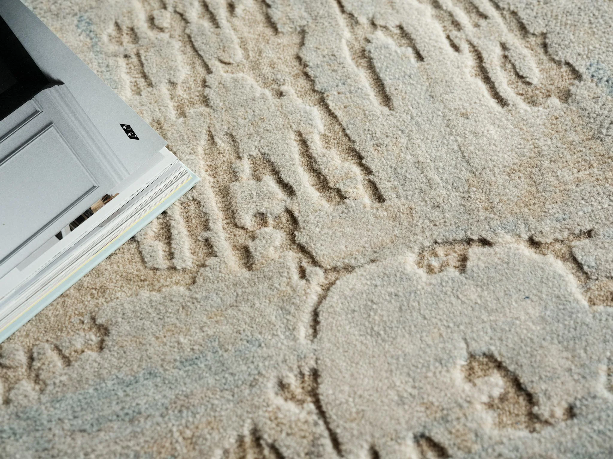 Exquisite Rugs Exquisite Rugs Infinity Handmade Wool/Nylon In 7134 Ivory/Blue/Terracotta 9' X 6' Area Rug - Image 7