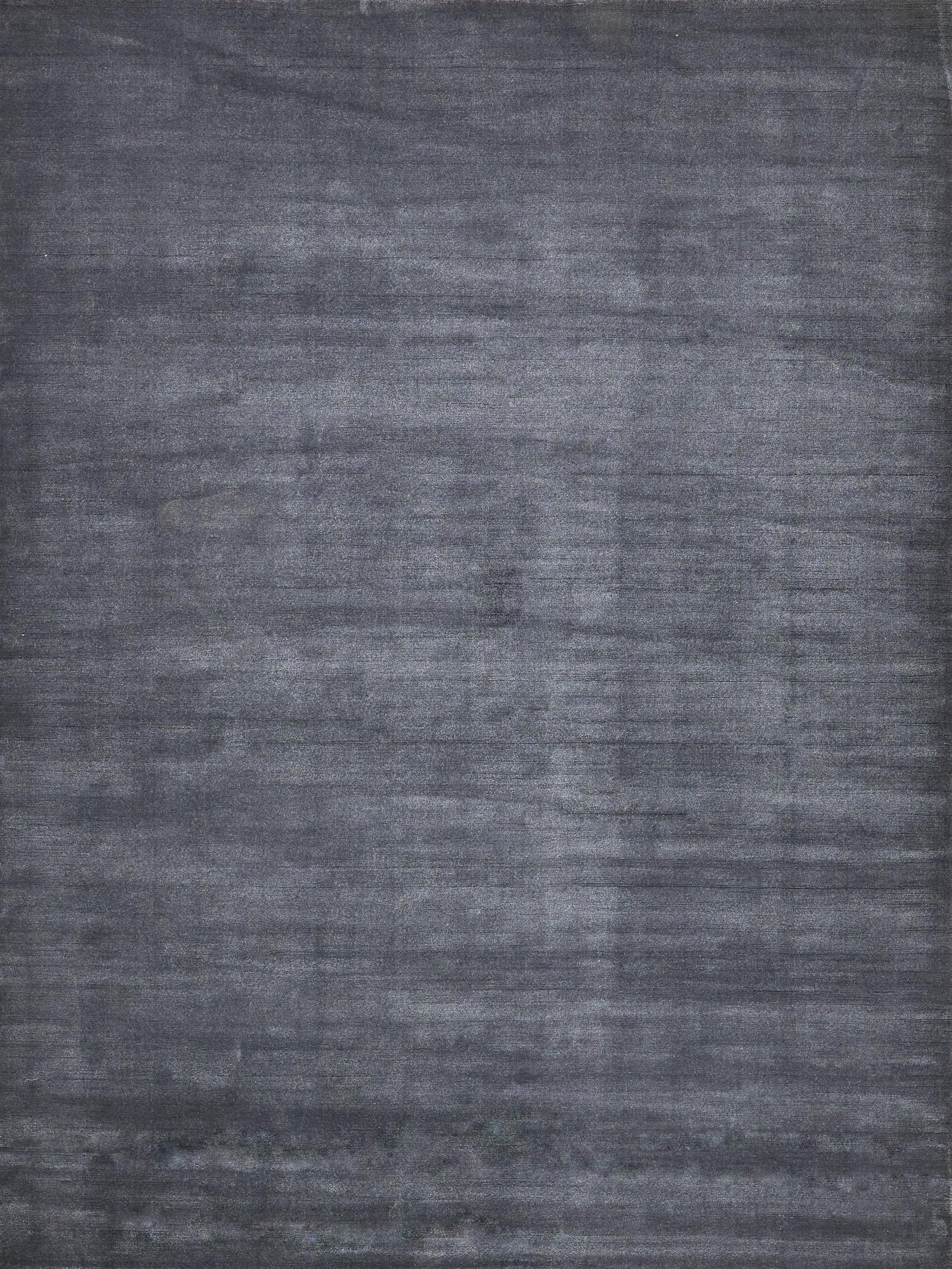 Exquisite Rugs Exquisite Rugs Velutto Modern Handmade Silky Nylon In 6540 Gray 15' X 12' Area Rug