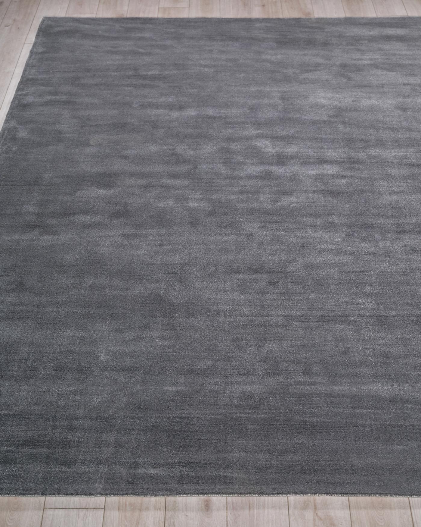 Exquisite Rugs Exquisite Rugs Velutto Modern Handmade Silky Nylon In 6540 Gray 15' X 12' Area Rug - Image 4