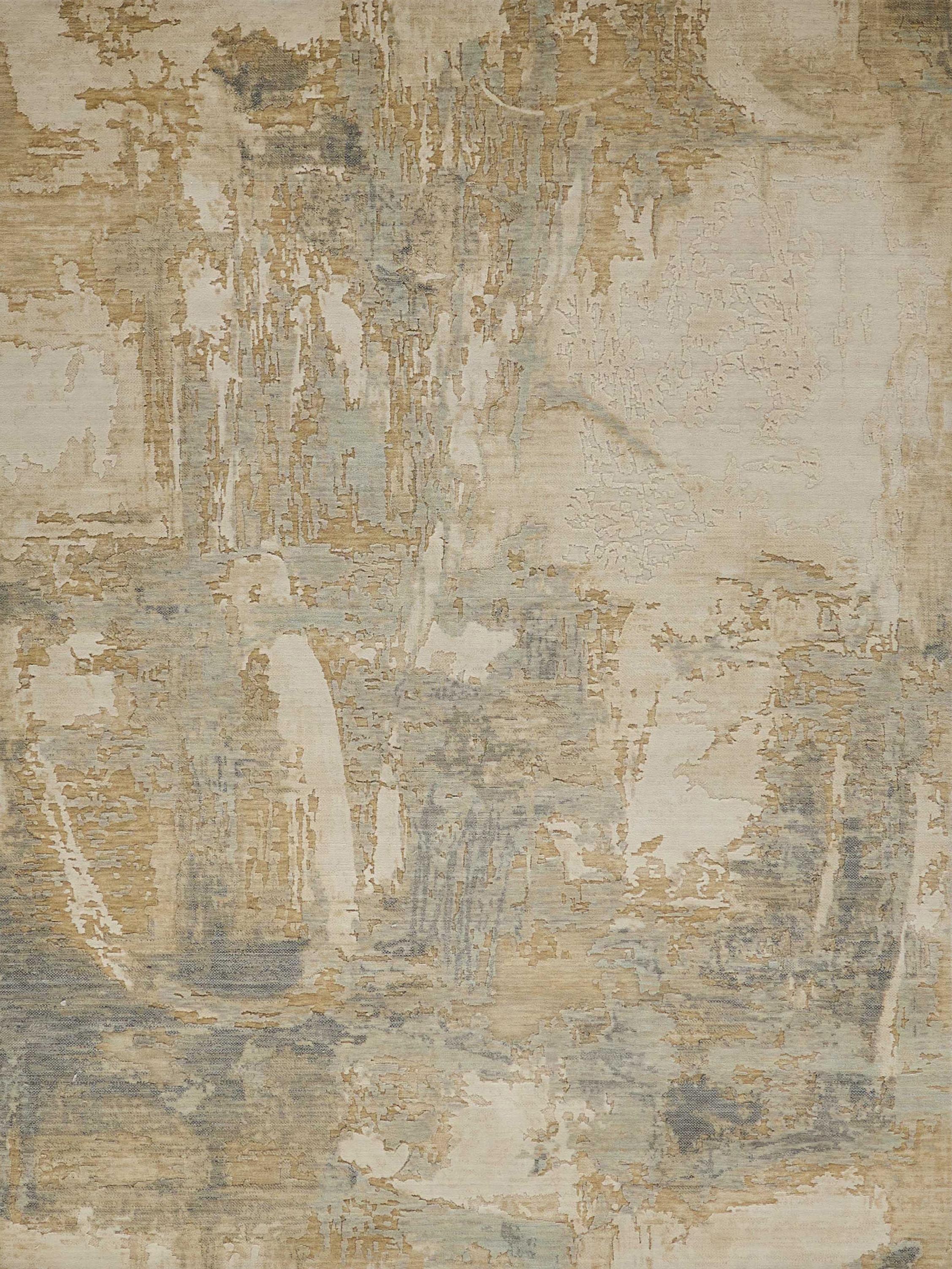 Exquisite Rugs Infinity Powerloom Wool/Nylon In 7235 Silver/Gray 15' X 12' Area Rug