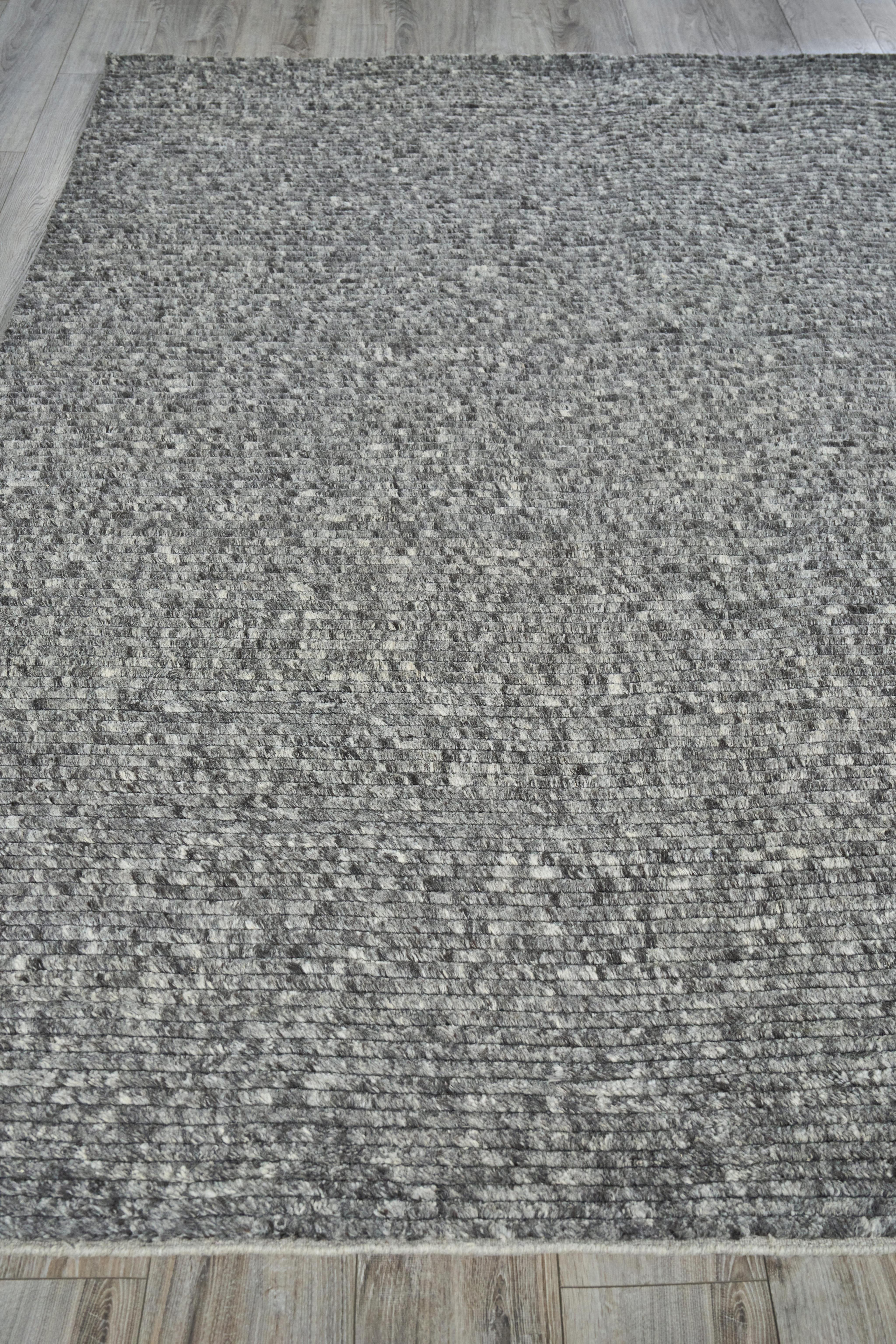 Exquisite Rugs Kaza Hand-Loomed New Zealand Wool 5301 Charcoal/Gray 14' X 10' Area Rug - Image 4