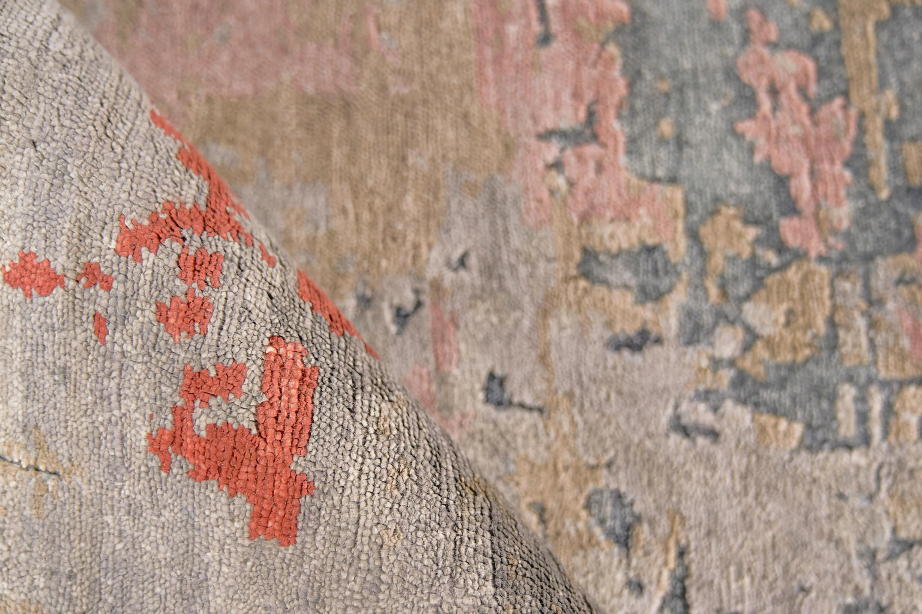 Exquisite Rugs Laureno Hand-Knotted Bamboo Silk 4470 Blue/Multi 18' X 14' Area Rug - Image 5