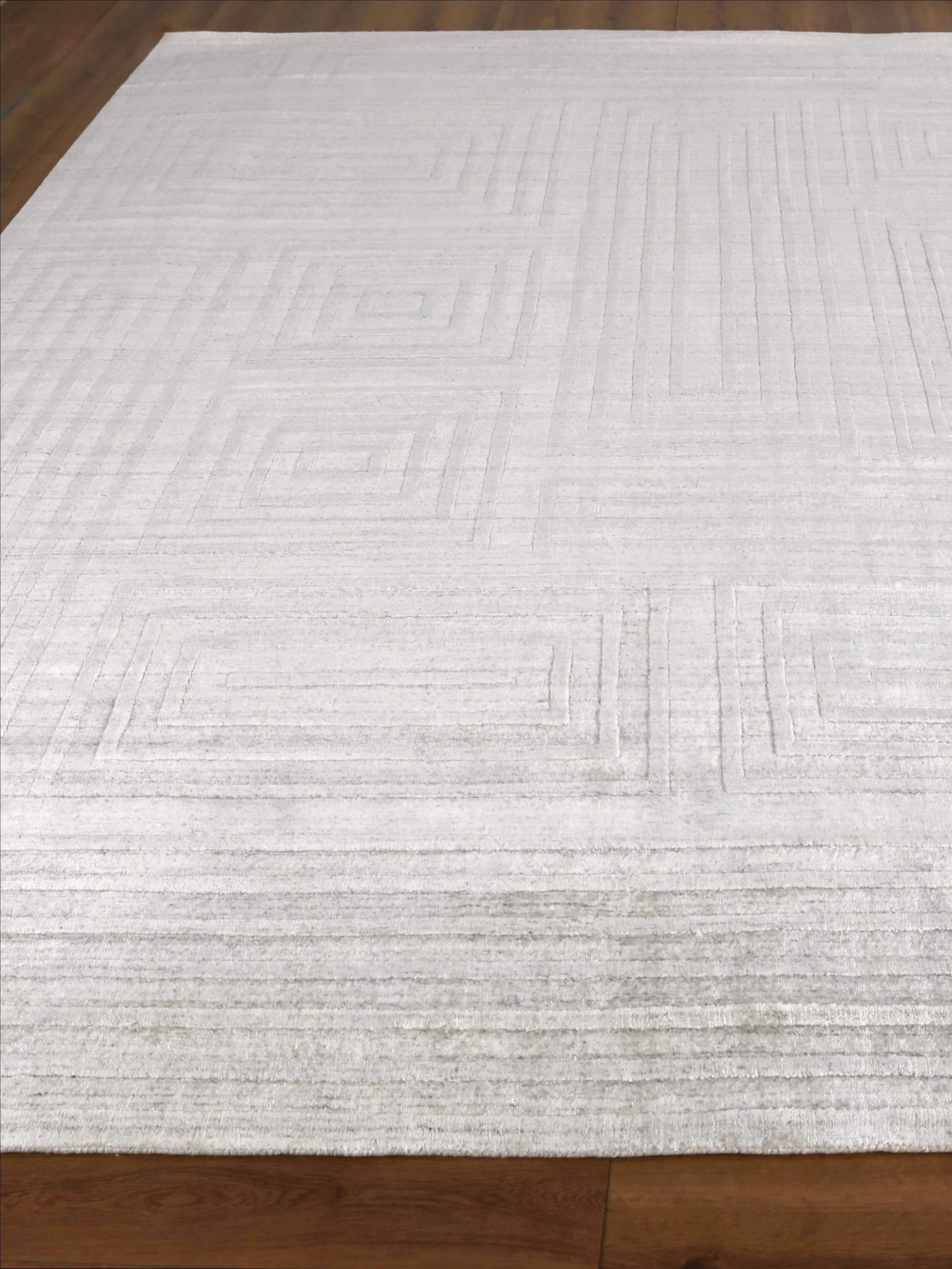Exquisite Rugs Lotus Hand Tufted Wool/Bamboo Silk In 6970 Ivory 12' X 9' Area Rug - Image 4
