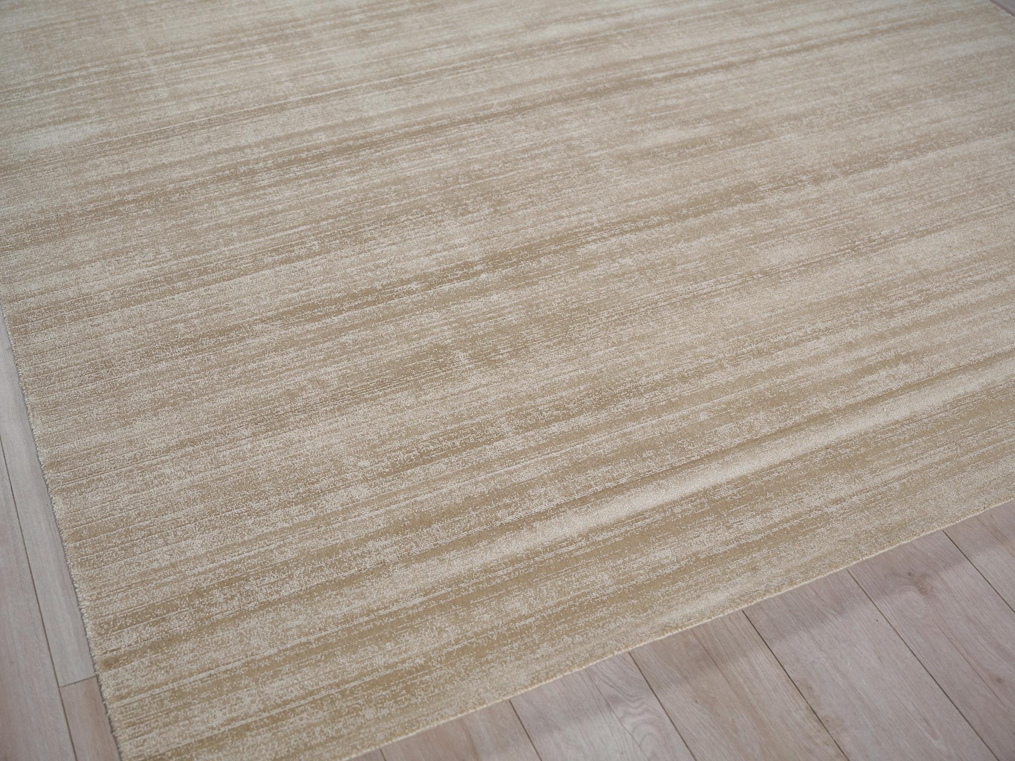 Exquisite Rugs Martelli Modern Handmade Silky Nylon In 6518 Taupe 18' X 14' Area Rug - Image 3