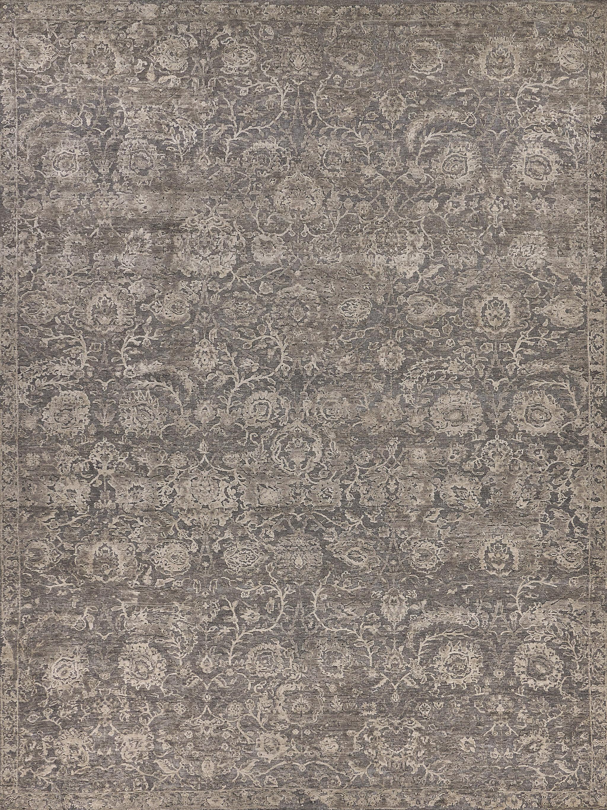 Exquisite Rugs Meena Hand-Knotted Wool/Silk 2467 Beige/Brown 15' X 12' Area Rug - Image 7