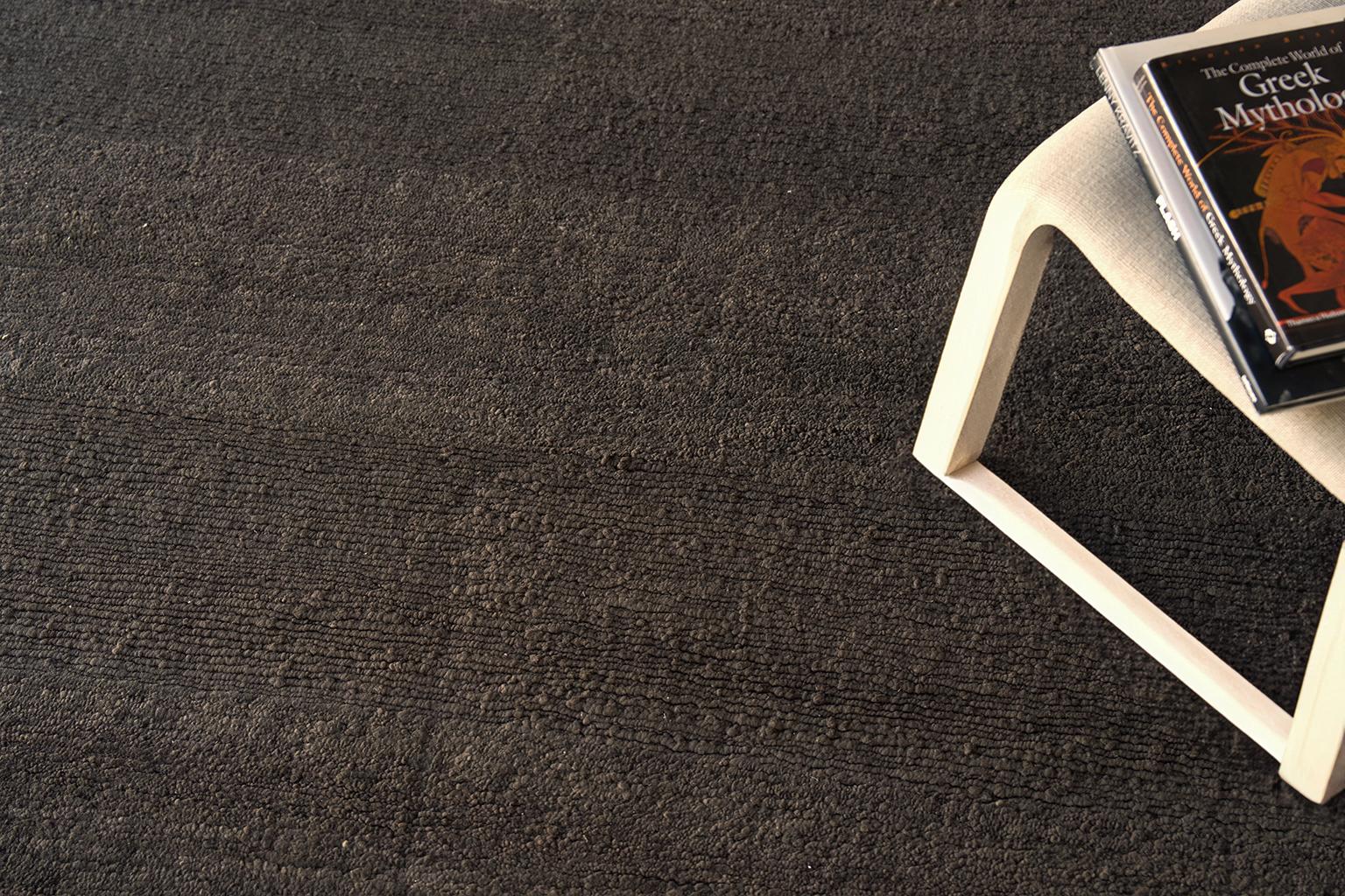 Exquisite Rugs Merino Wool Hand Knotted 4807 Brown 3' X 2' Area Rug - Image 2