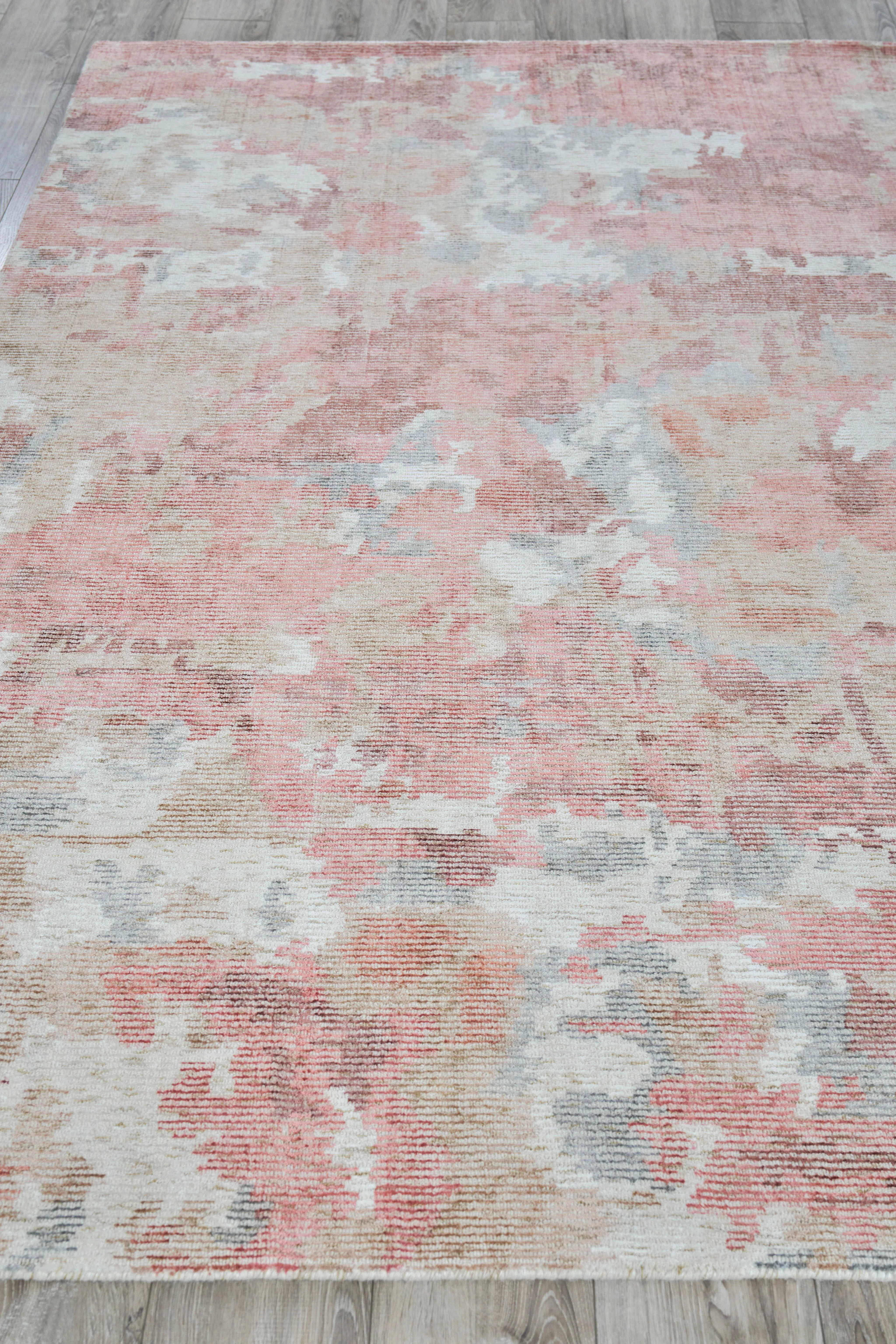 Exquisite Rugs Mineral Hand-Loomed Wool/Bamboo Silk 5640 Dark Gray/Brown 9' X 6' Area Rug - Image 4
