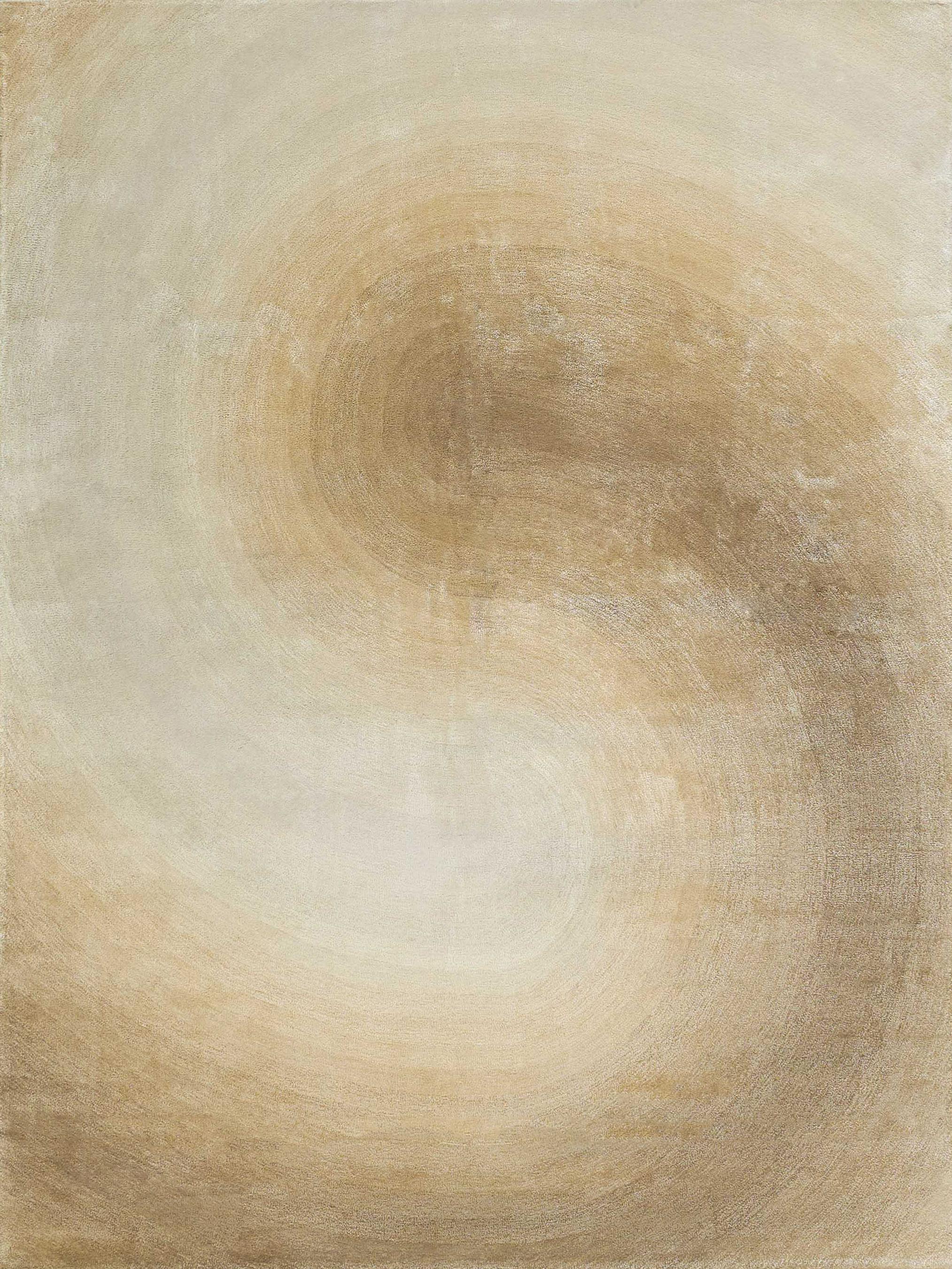 Exquisite Rugs Mitomo Hand Tufted Wool/Viscose In 7279 Light Beige/Ivory 15' X 12' Area Rug